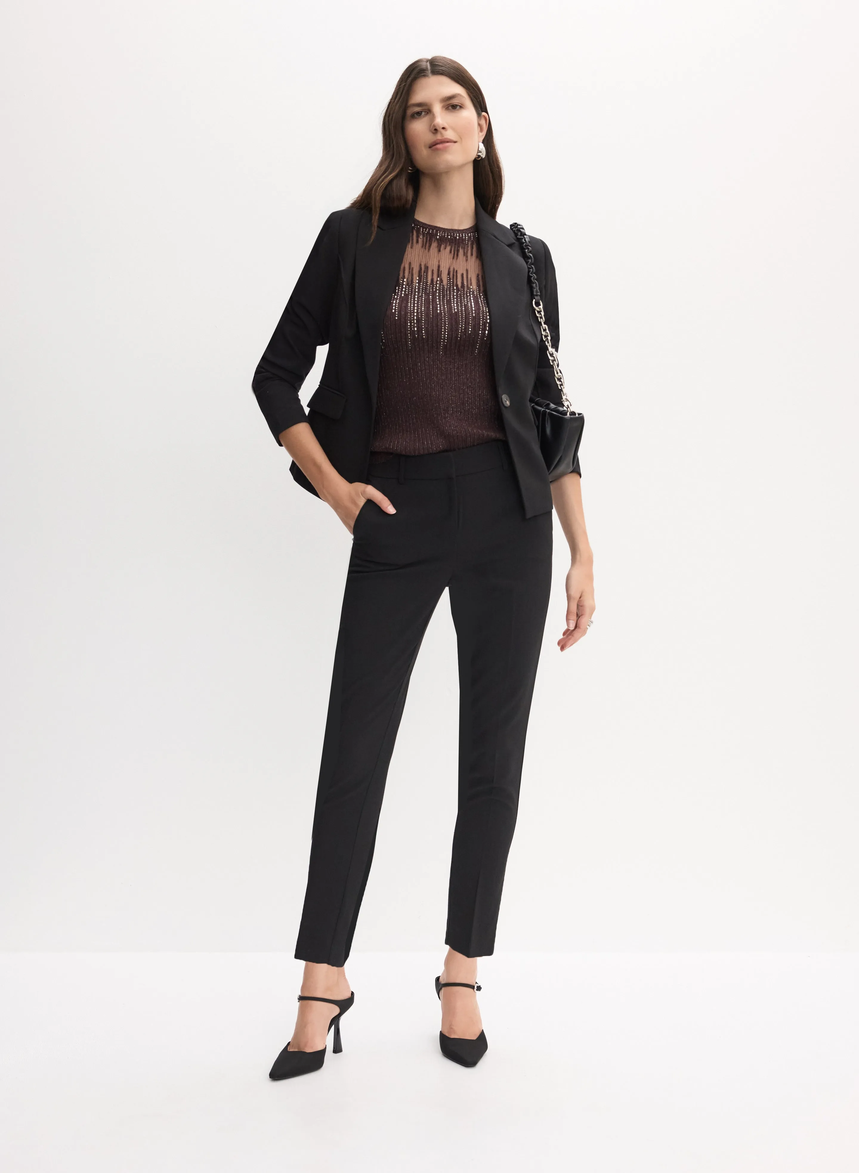 Notch Collar Jacket & Giselle Cut Pants sold by Melanie Lyne