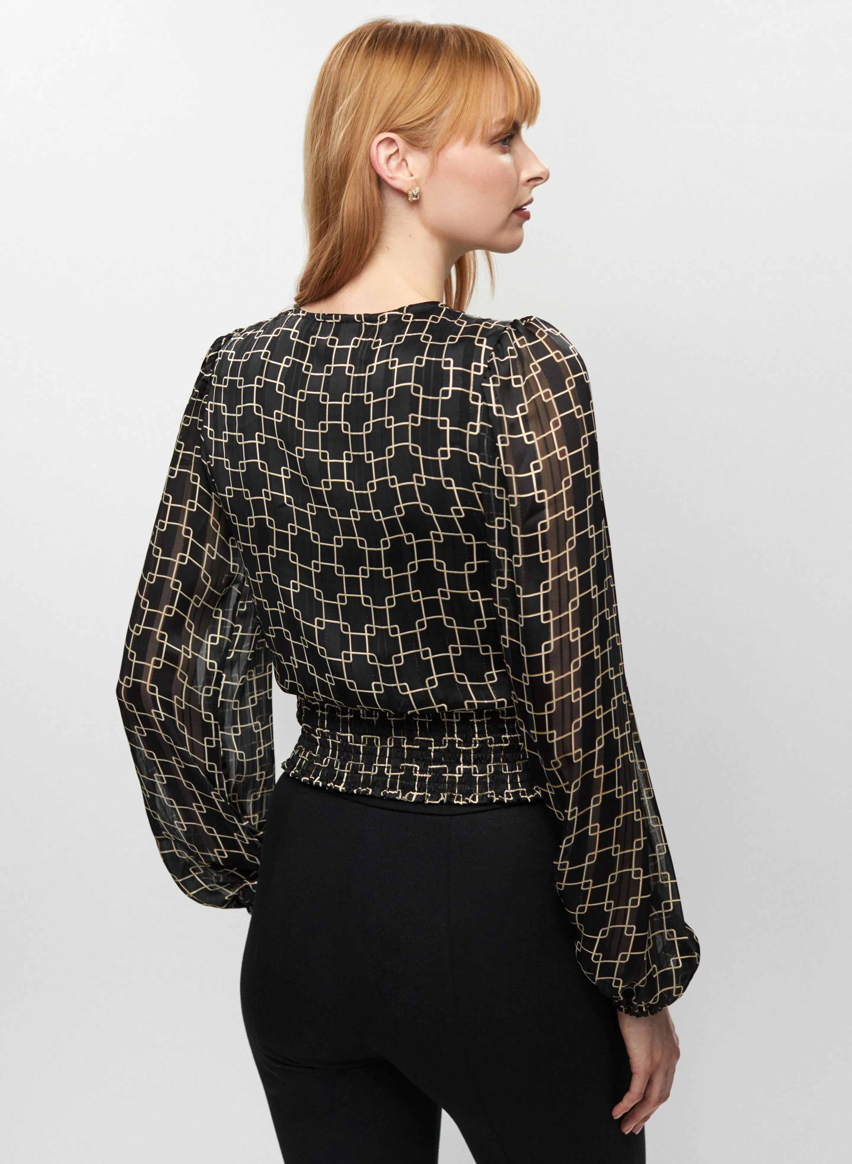 Geometric Motif Blouse sold by Melanie Lyne product image thumbnail 4