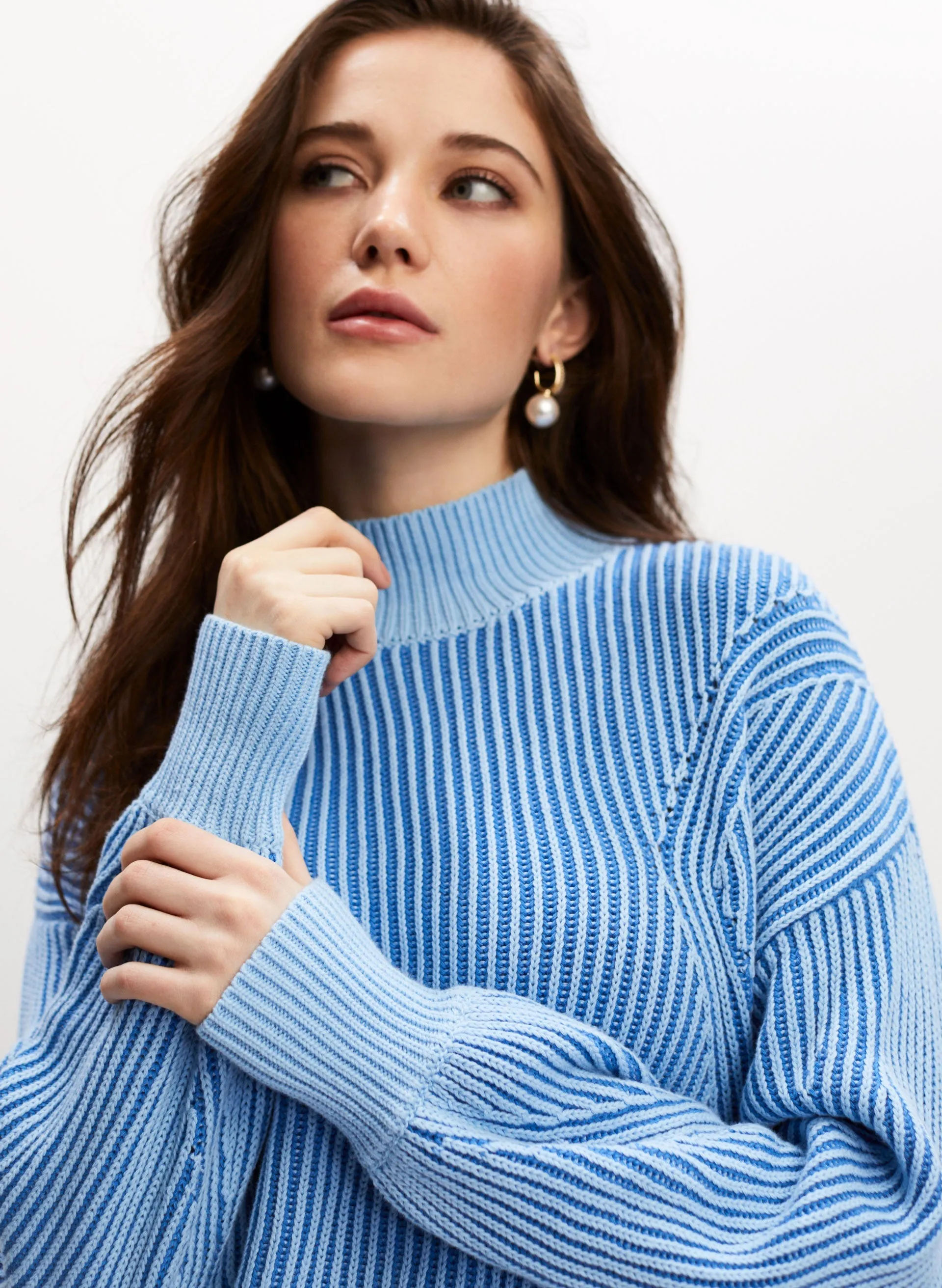 Two Tone Mock Neck Sweater sold by Melanie Lyne product image thumbnail 2