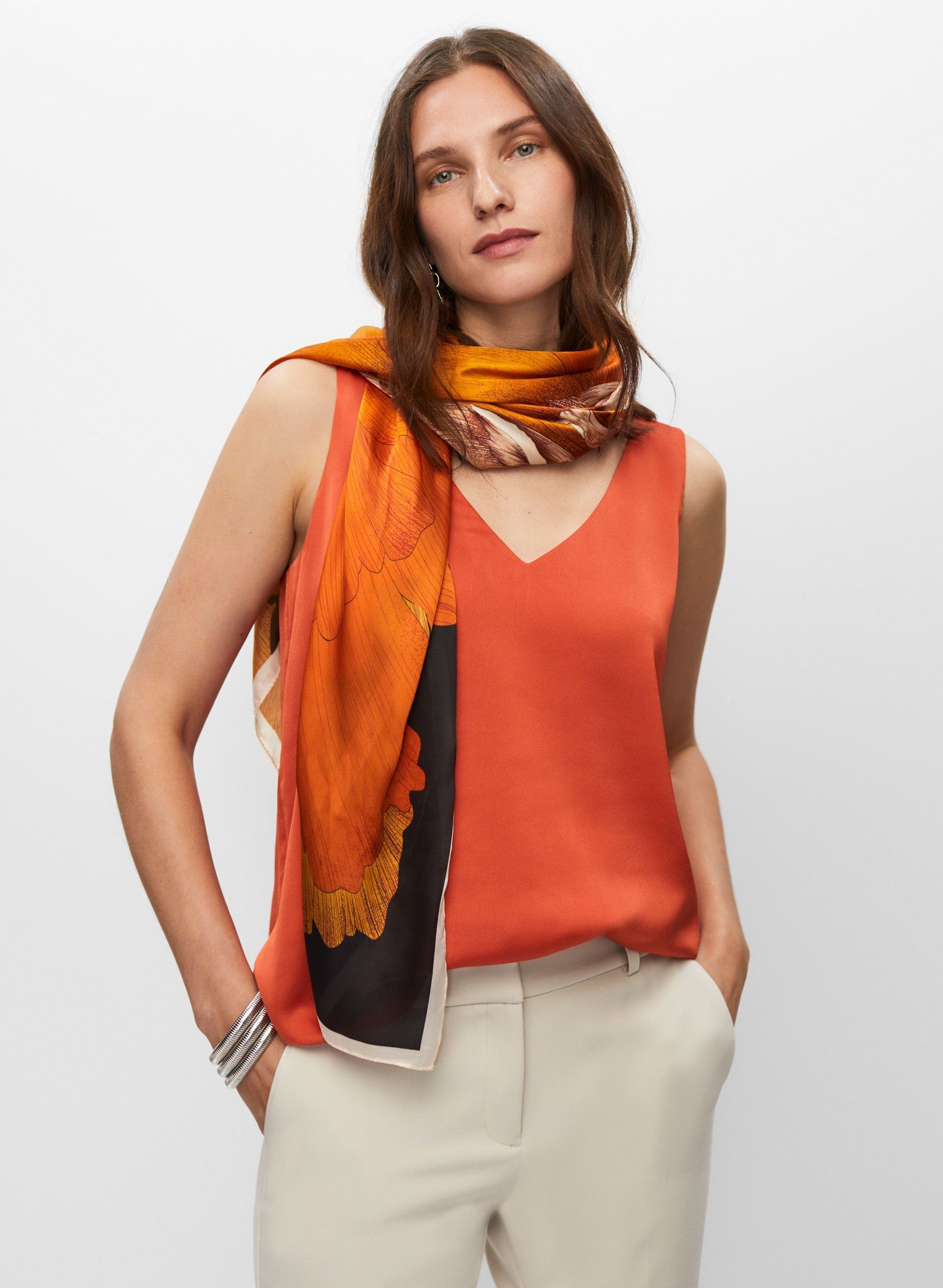 Sleeveless V-Neck Top sold by Melanie Lyne