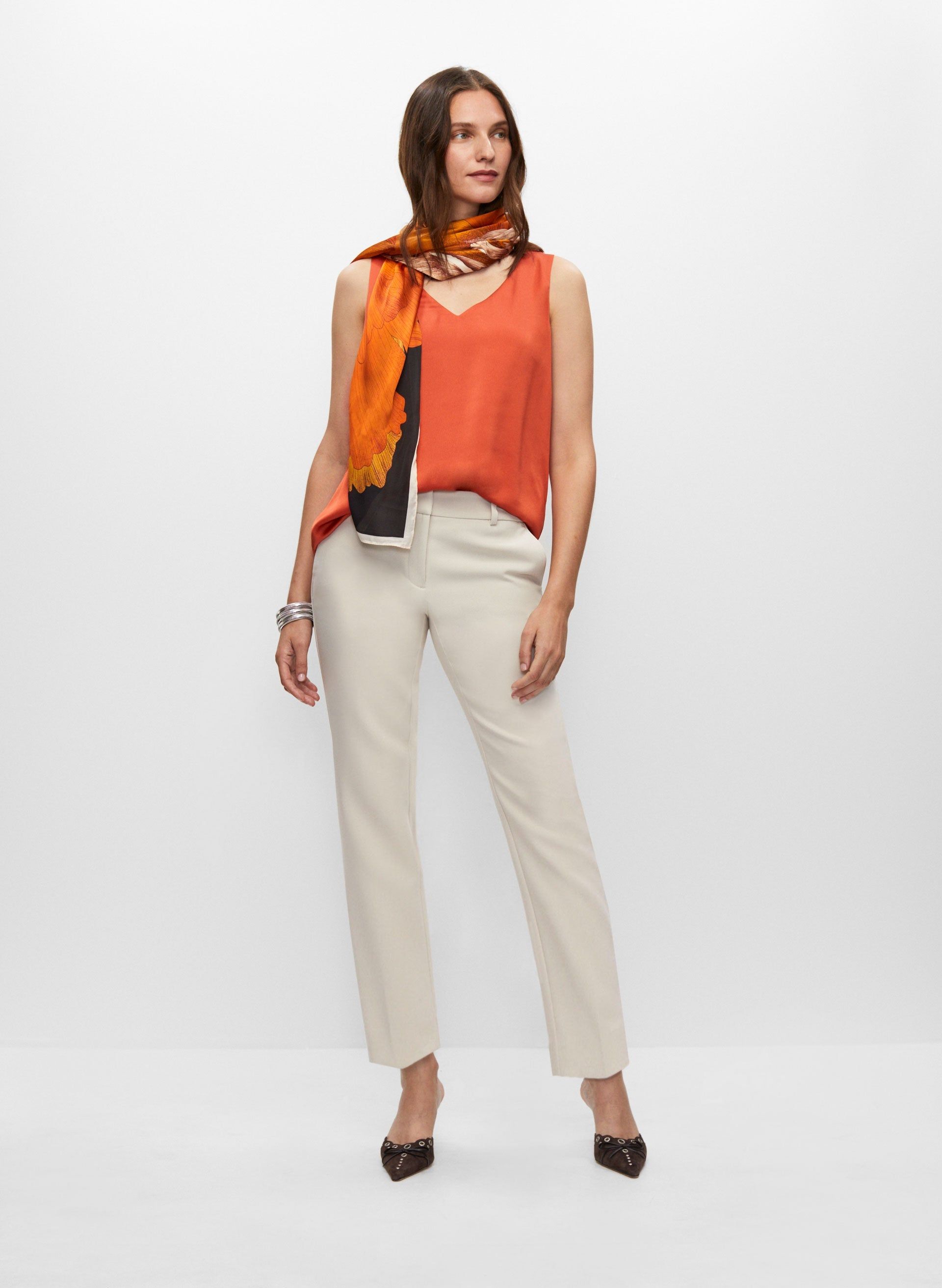 Sleeveless V-Neck Top sold by Melanie Lyne product image thumbnail 3