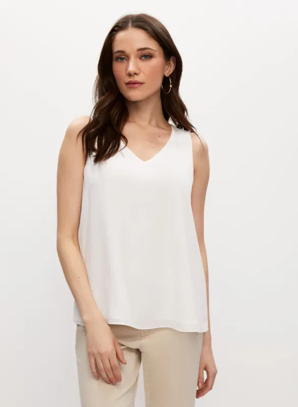 Sleeveless V-Neck Blouse sold by Melanie Lyne