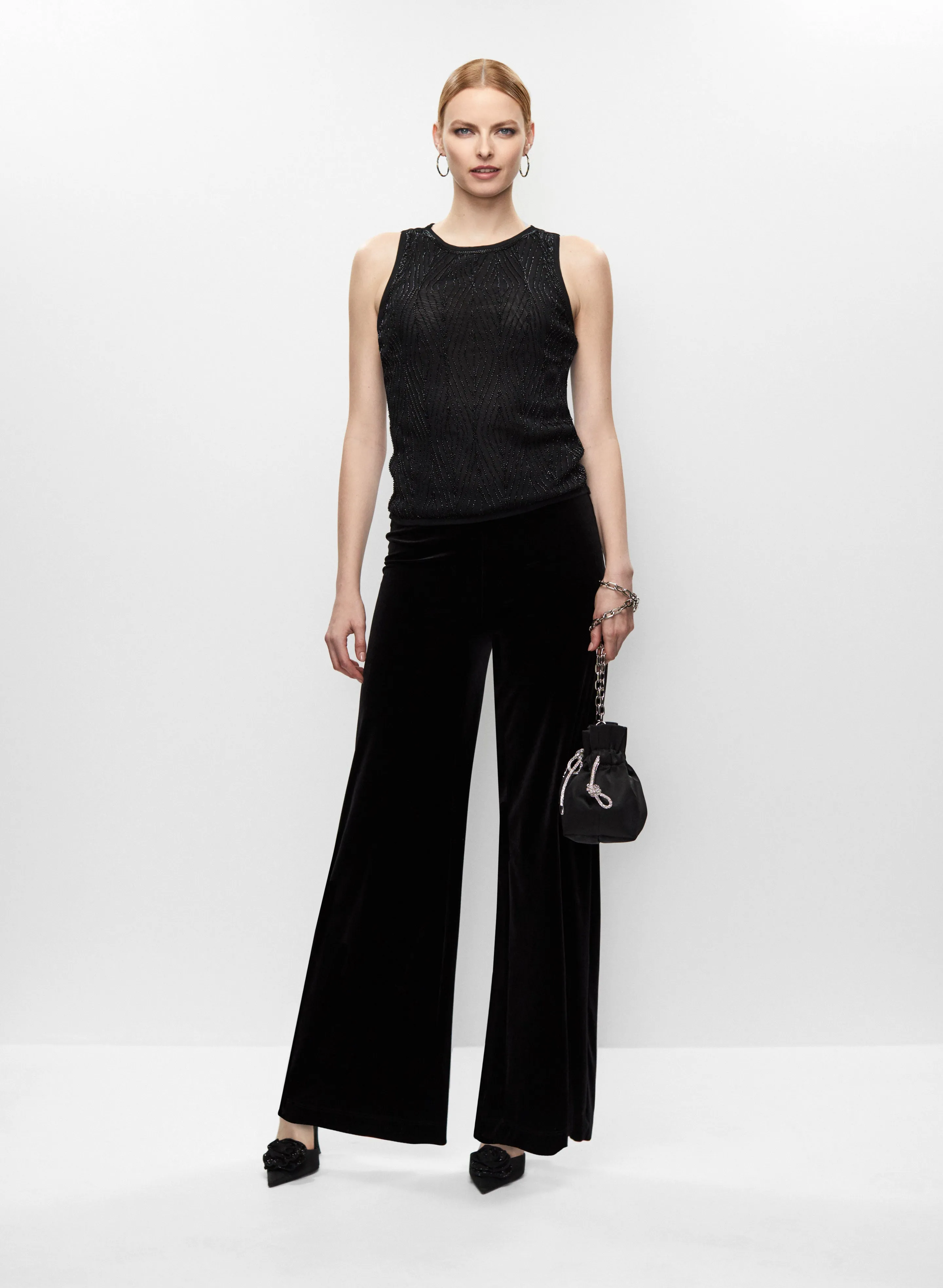 Beaded Top & Velour Pants sold by Melanie Lyne