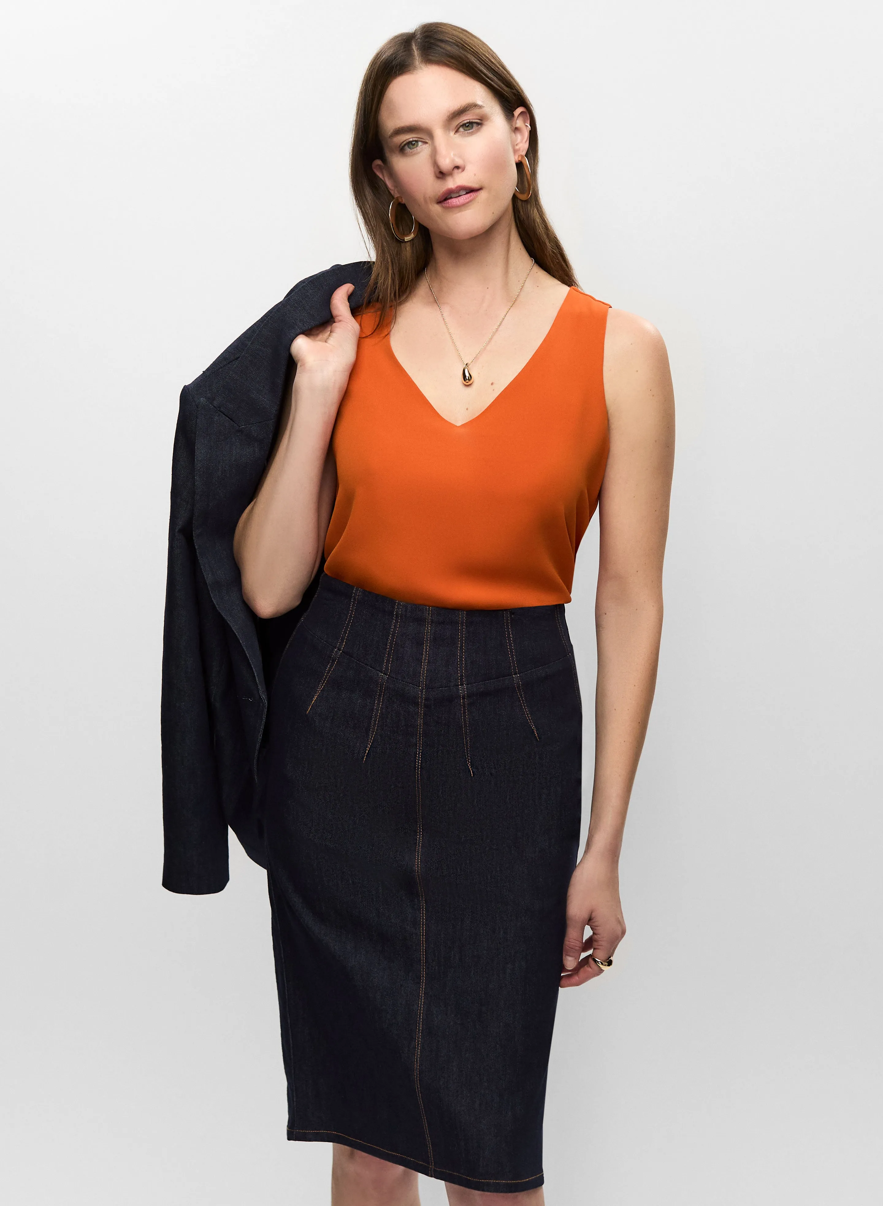 Essential Sleeveless V-Neck Blouse sold by Melanie Lyne