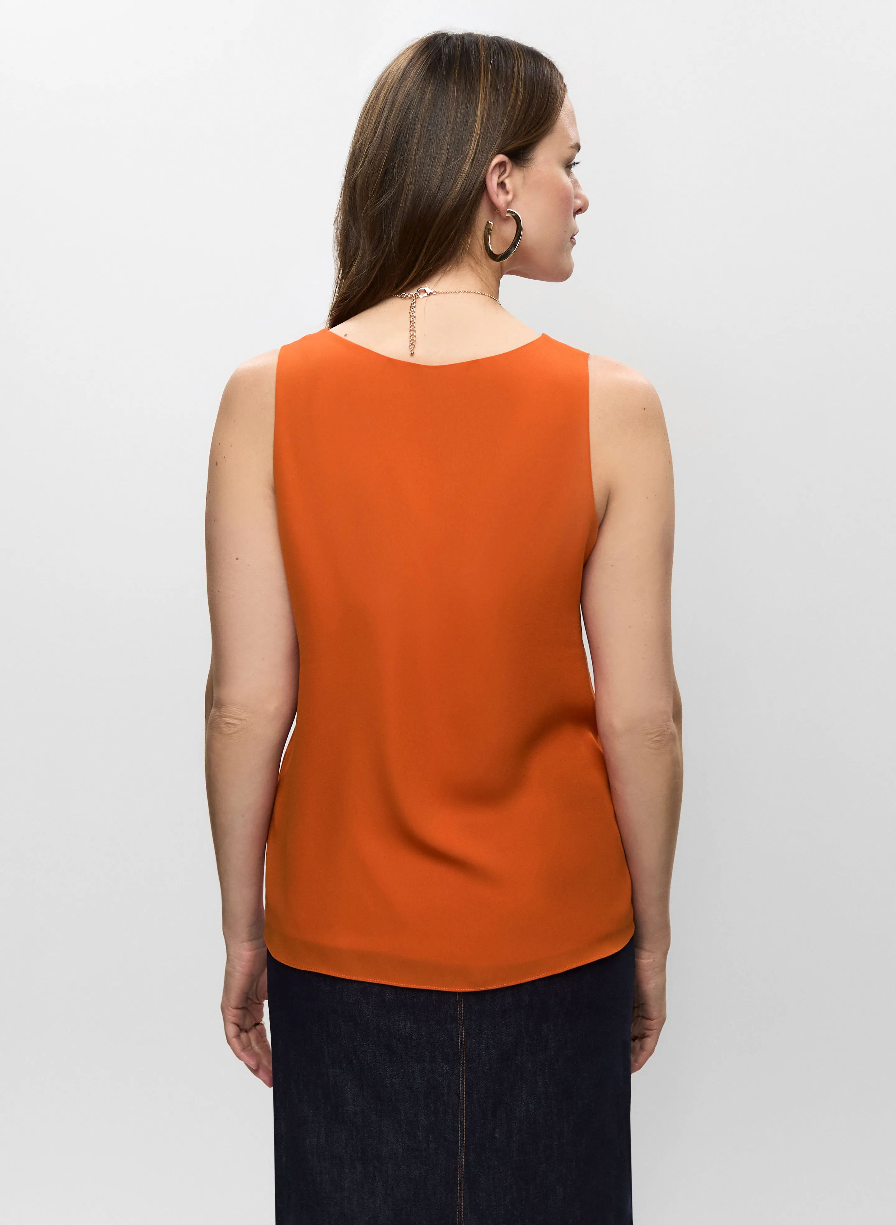 Essential Sleeveless V-Neck Blouse sold by Melanie Lyne product image thumbnail 4