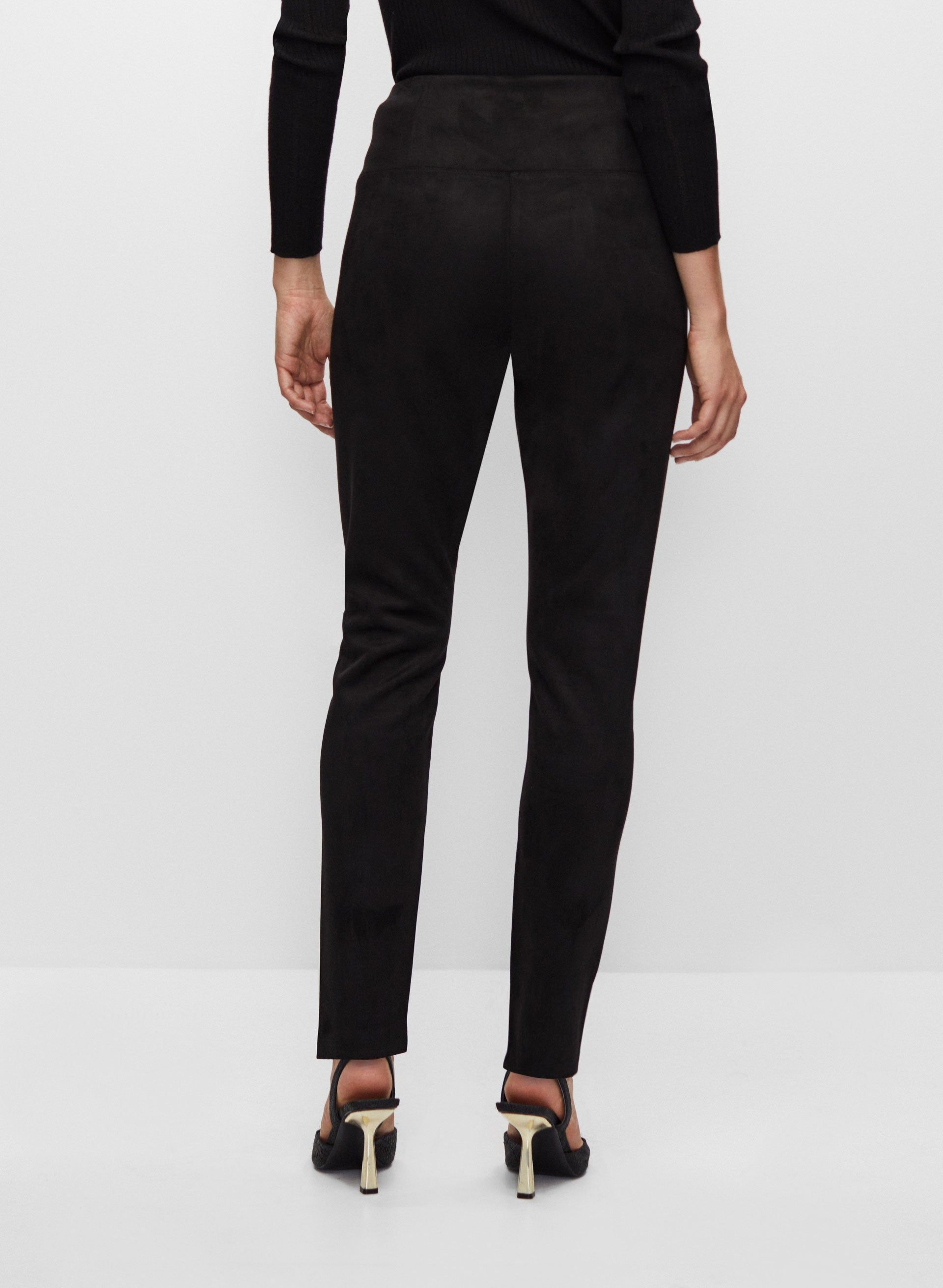 Faux Suede Pull-On Leggings sold by Melanie Lyne product image thumbnail 2