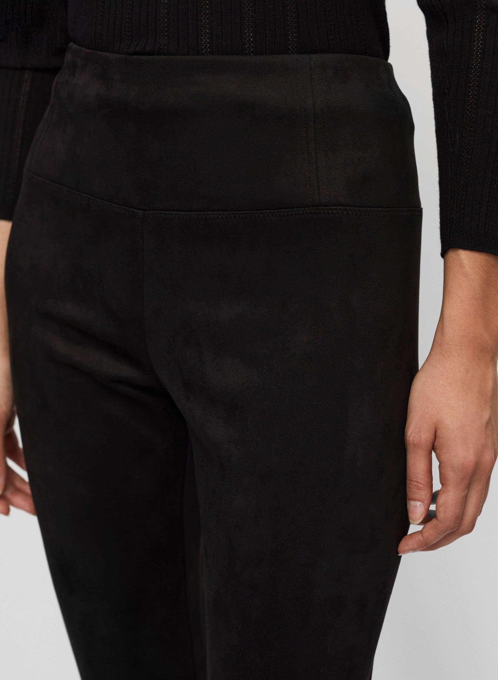 Faux Suede Pull-On Leggings sold by Melanie Lyne product image thumbnail 4