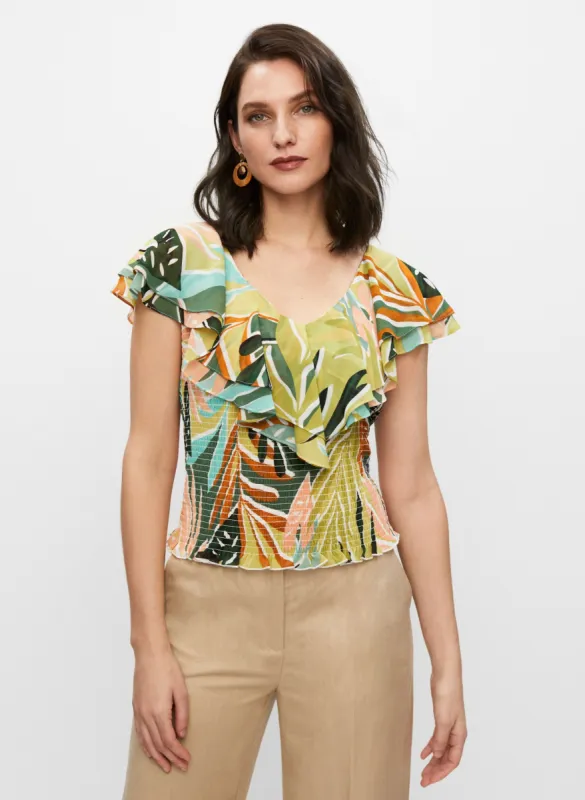 Tropical Print Top sold by Melanie Lyne