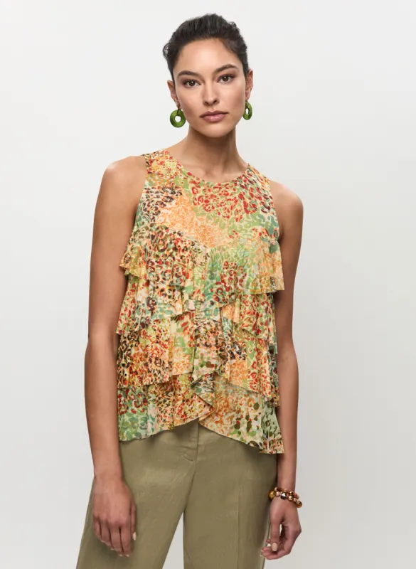 Leopard Print Tiered Top sold by Melanie Lyne