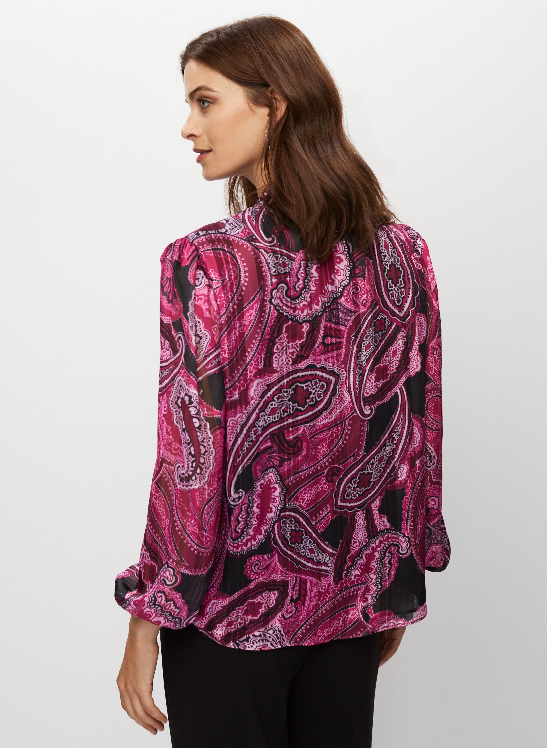 Tie Detail Chiffon Blouse sold by Melanie Lyne product image thumbnail 4