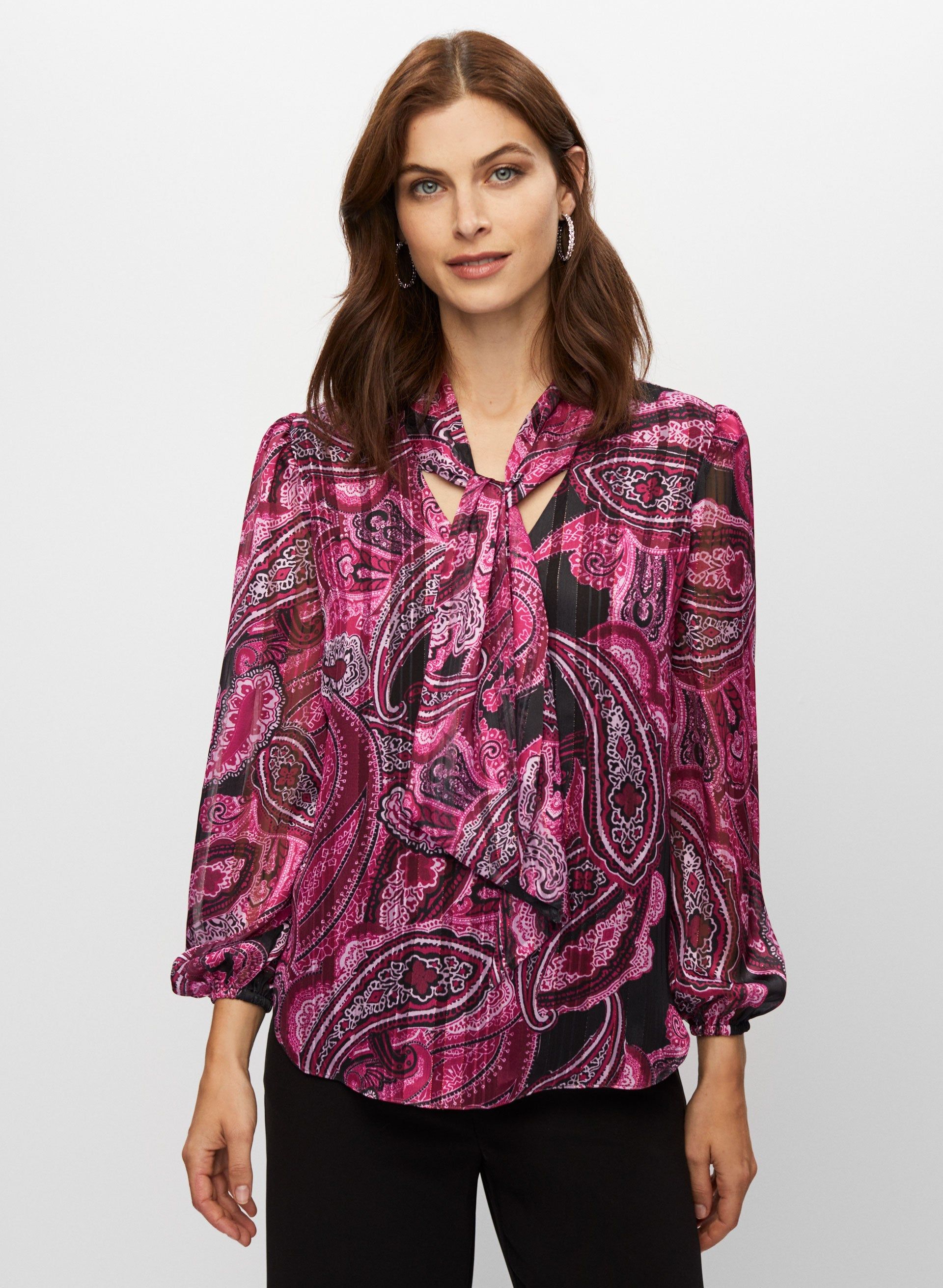 Tie Detail Chiffon Blouse sold by Melanie Lyne product image thumbnail 5