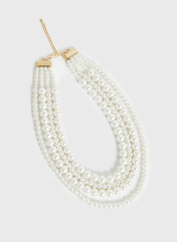 Multiple Row Pearl Necklace sold by Melanie Lyne