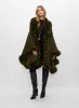 Faux Fur Trim Poncho sold by Melanie Lyne