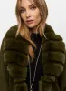 Faux Fur Trim Poncho sold by Melanie Lyne