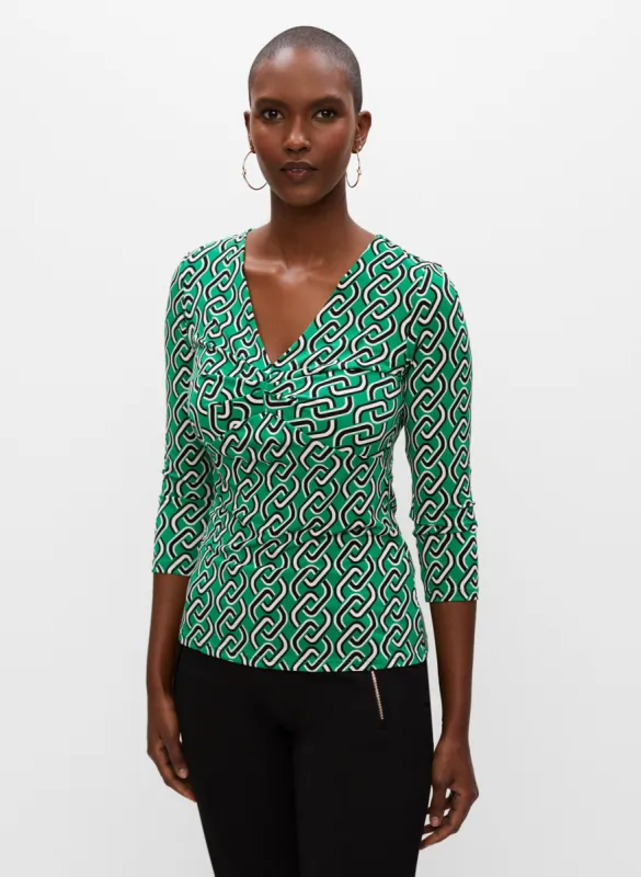 Geometric Chain Print Top sold by Melanie Lyne