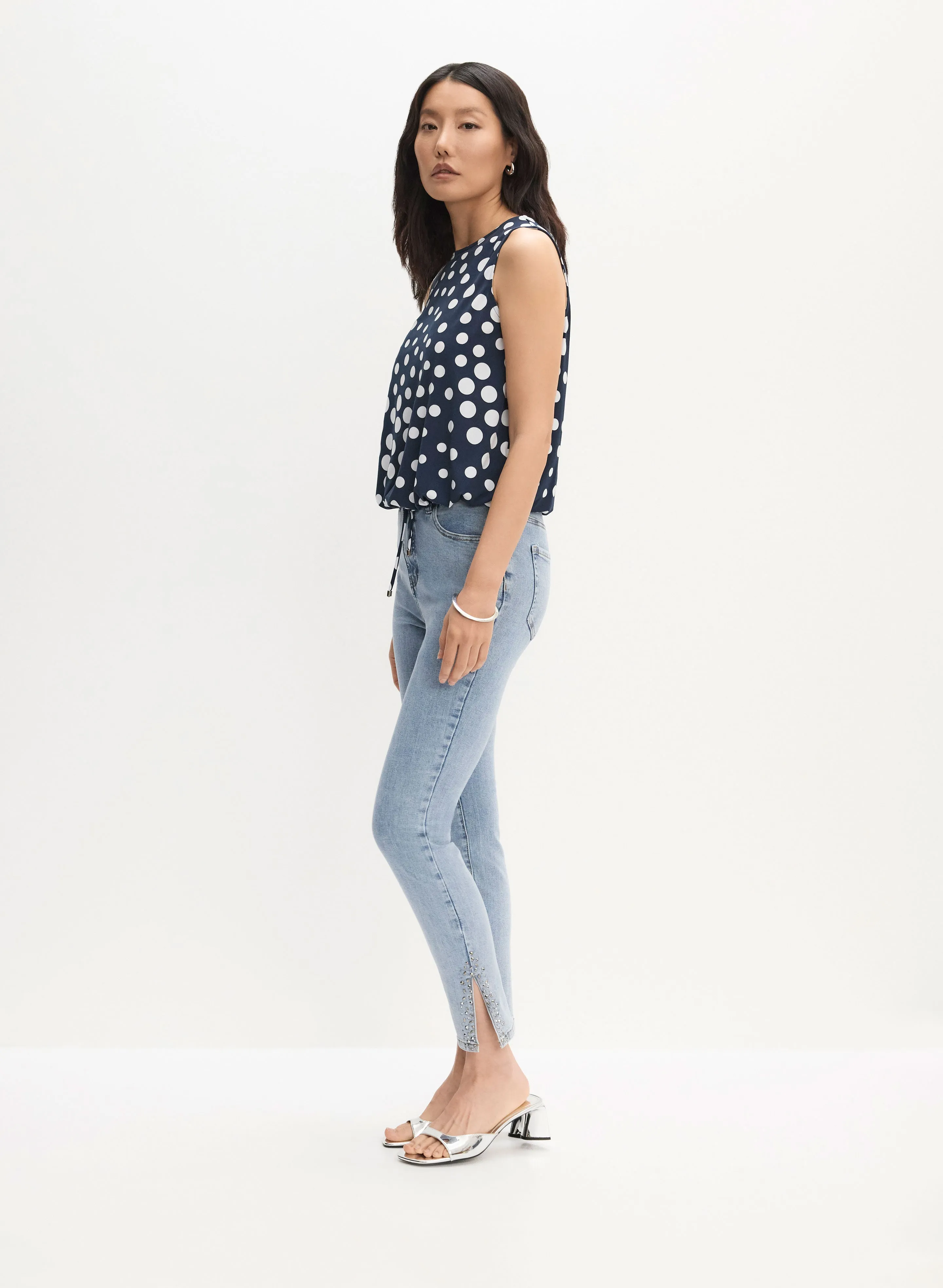 Slim Leg Rhinestone Detail Jeans sold by Melanie Lyne product image thumbnail 5