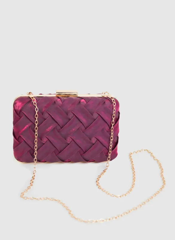 Weave Detail Evening Clutch sold by Melanie Lyne