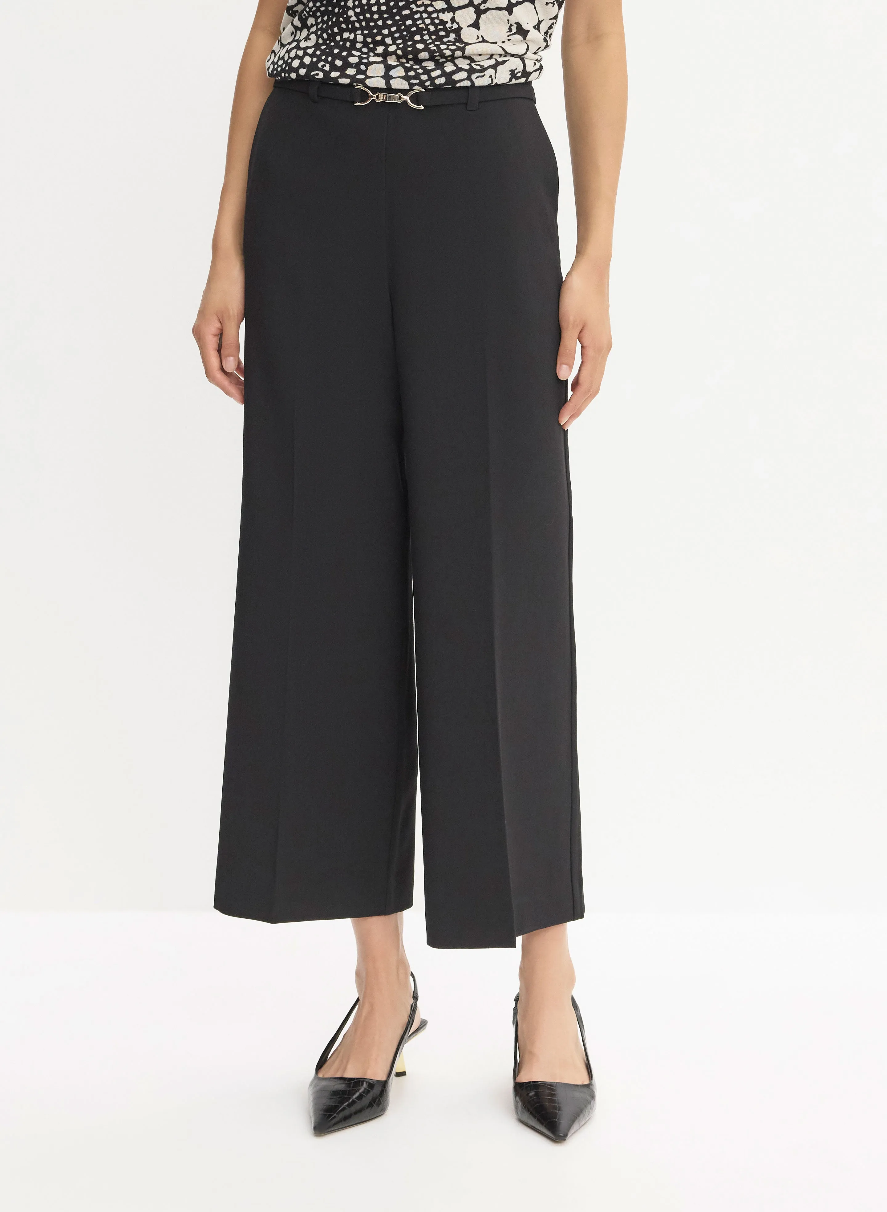 Belted Wide Leg Culotte Pants sold by Melanie Lyne