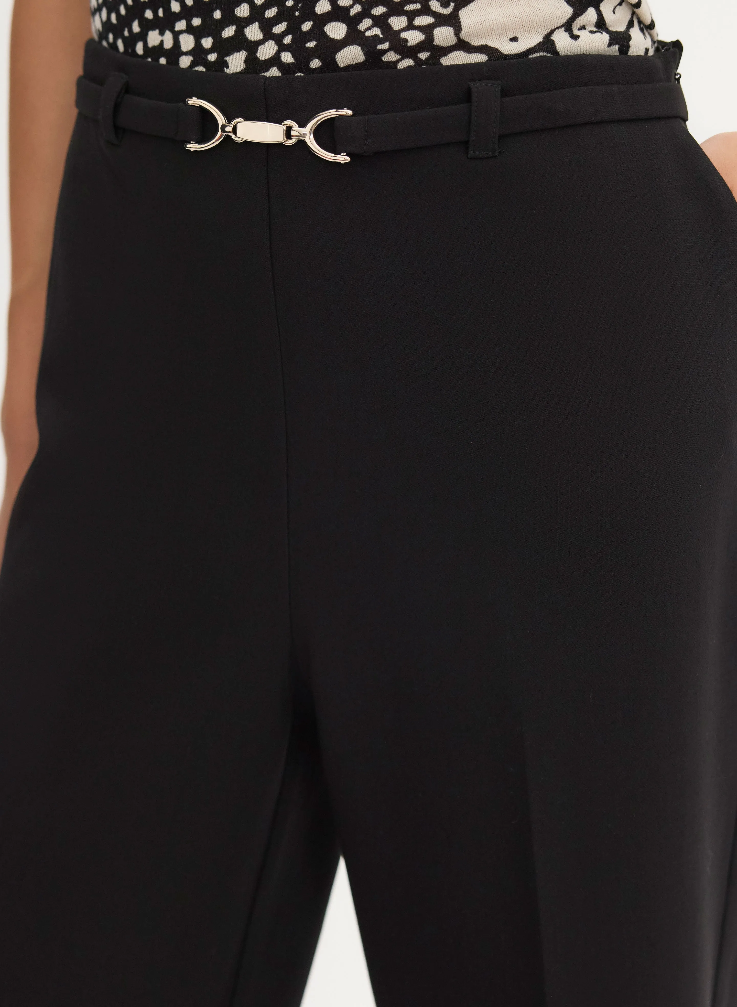 Belted Wide Leg Culotte Pants sold by Melanie Lyne product image thumbnail 4