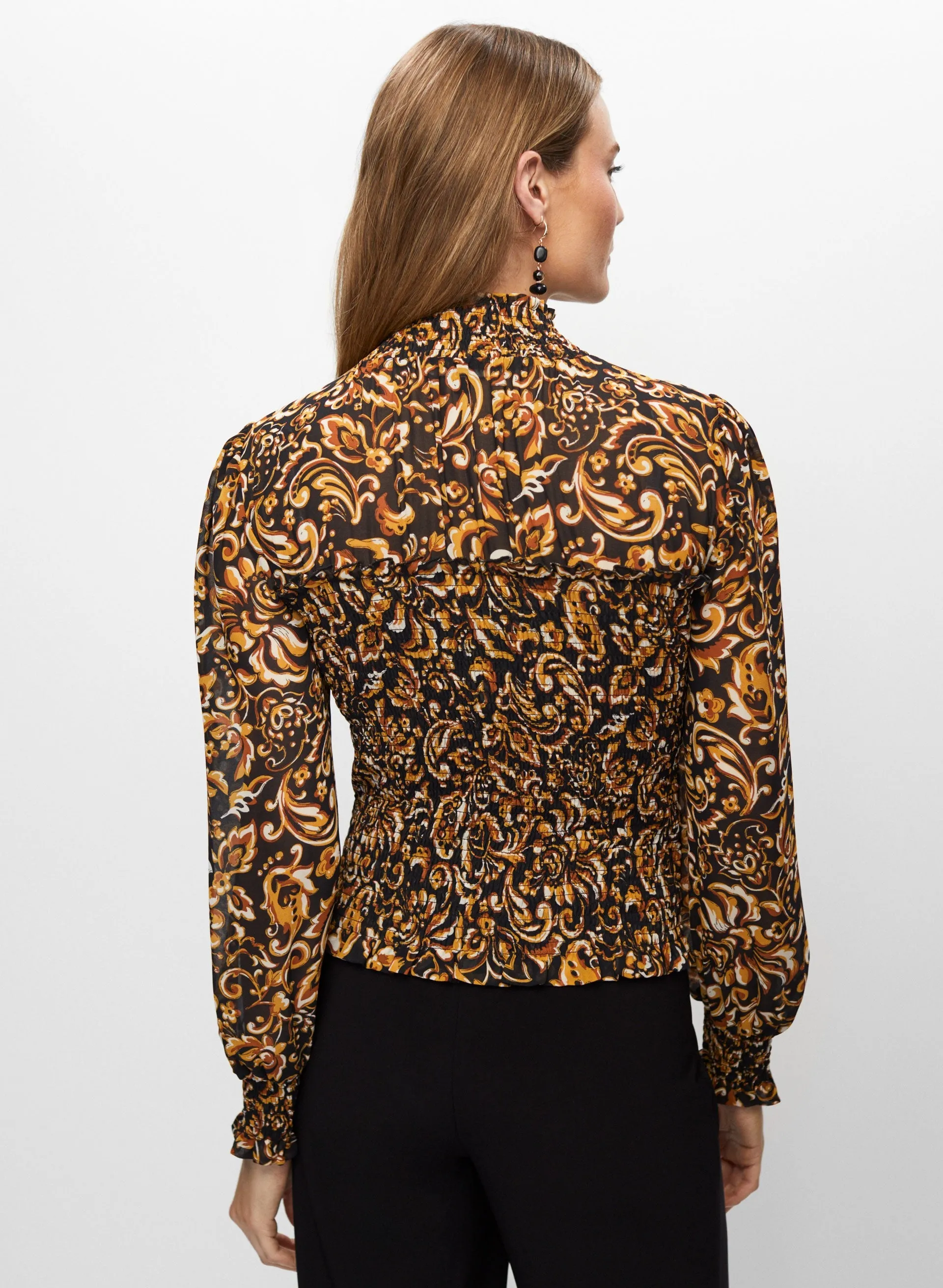 Abstract Paisley Print Blouse sold by Melanie Lyne product image thumbnail 4