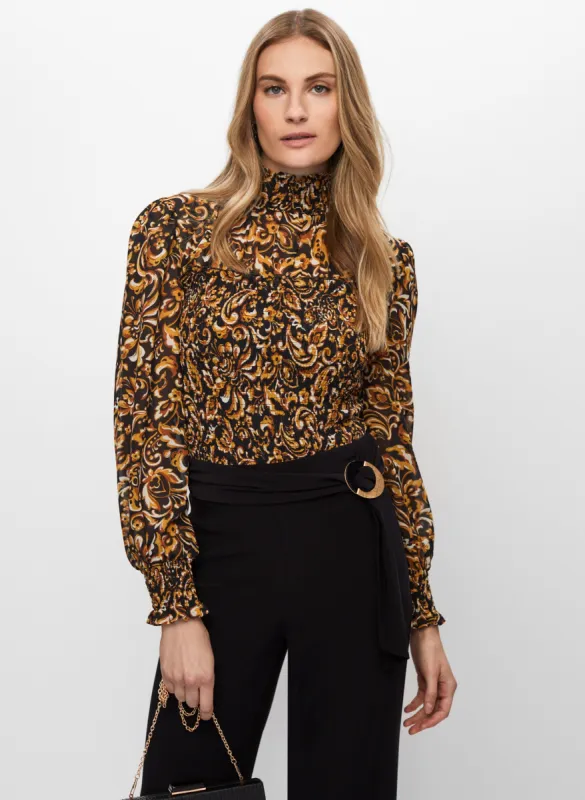 Abstract Paisley Print Blouse sold by Melanie Lyne