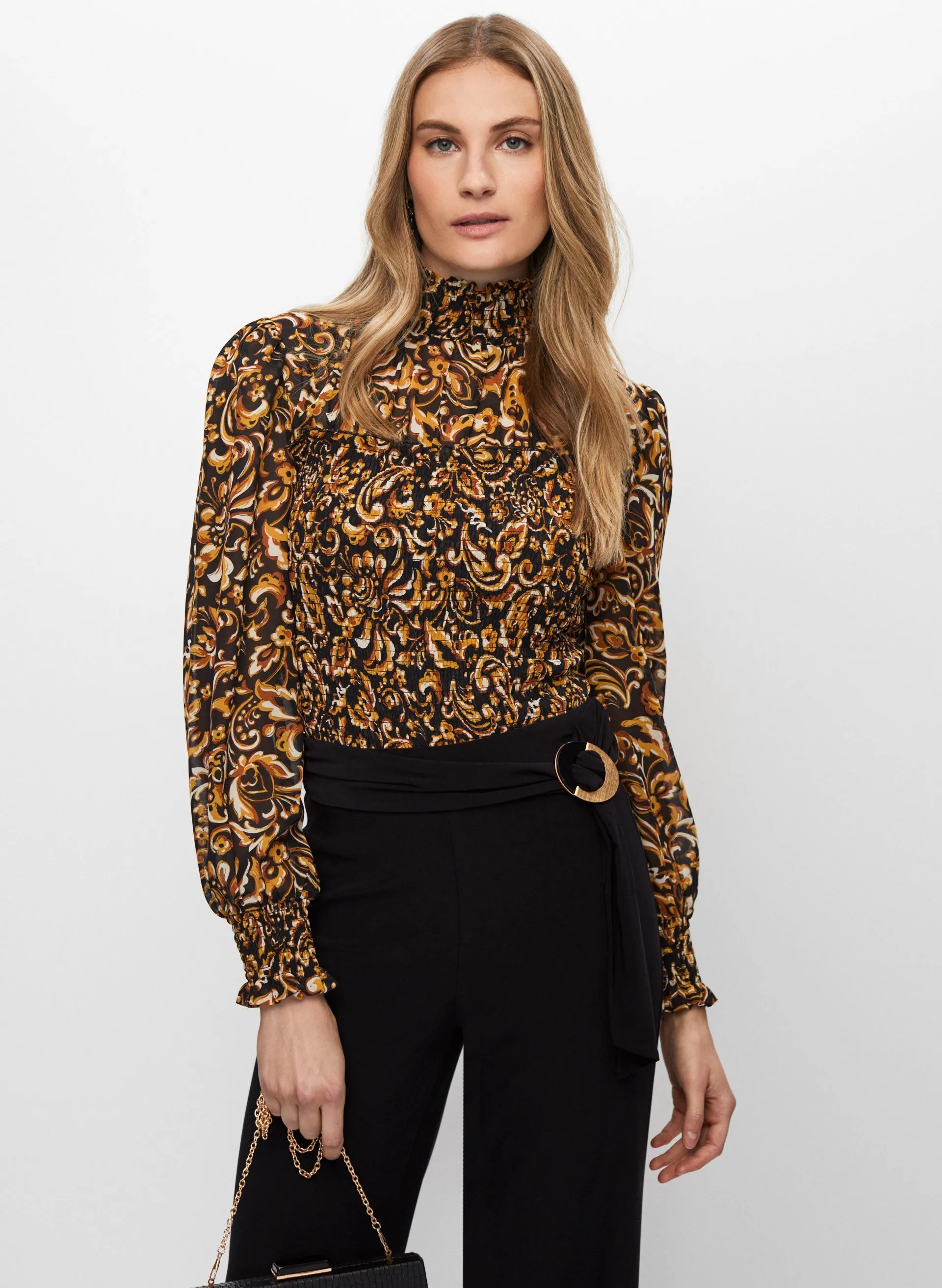 Abstract Paisley Print Blouse sold by Melanie Lyne
