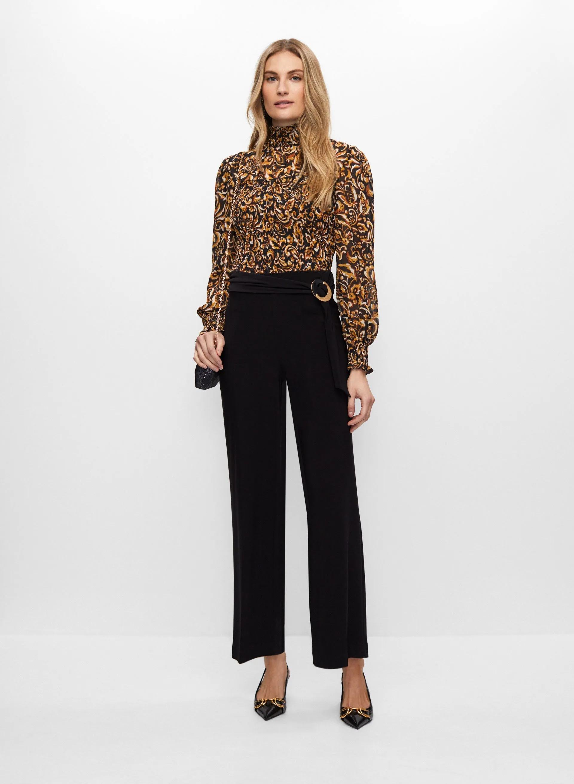 Abstract Paisley Print Blouse sold by Melanie Lyne product image thumbnail 3