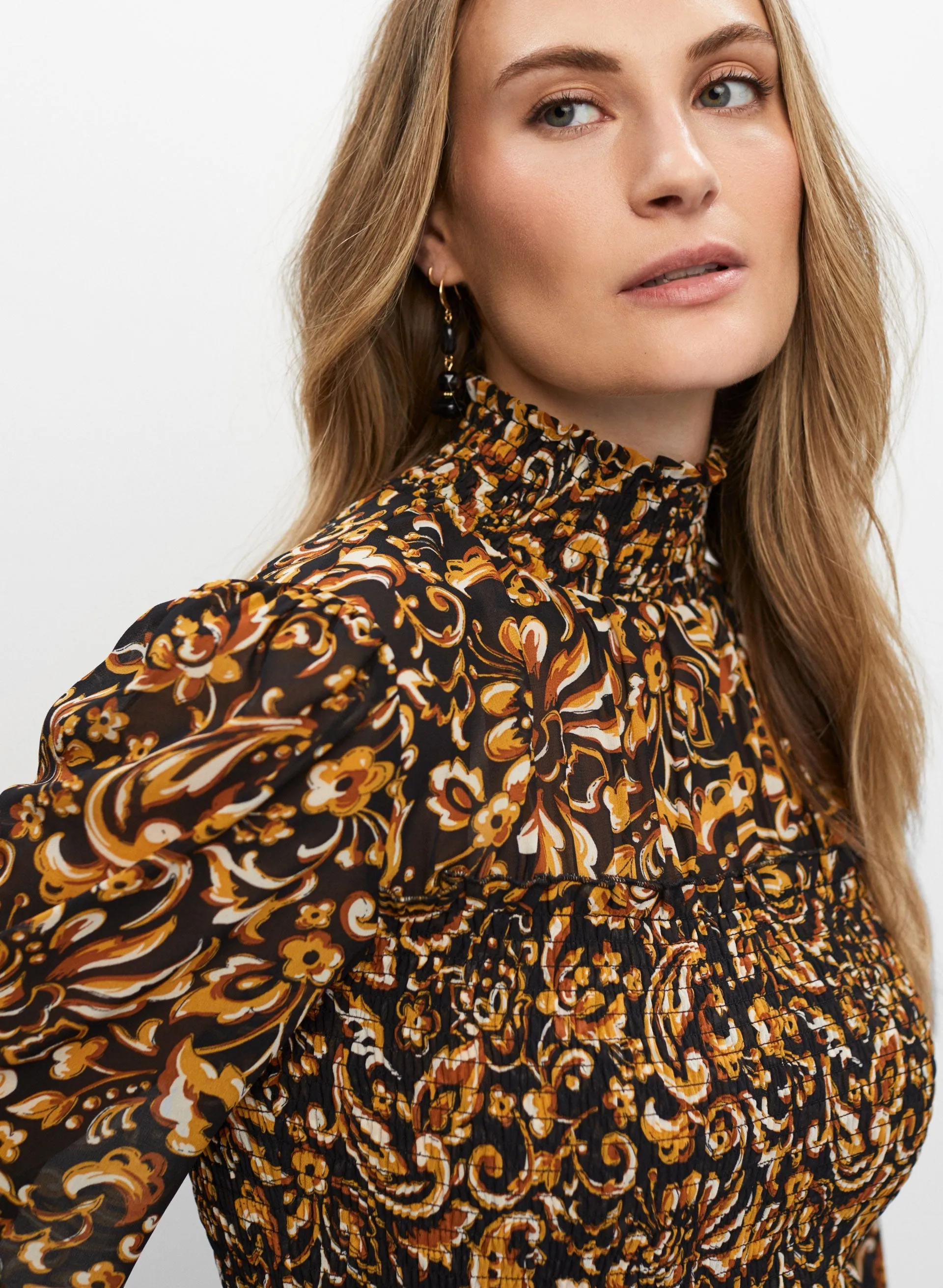 Abstract Paisley Print Blouse sold by Melanie Lyne product image thumbnail 2
