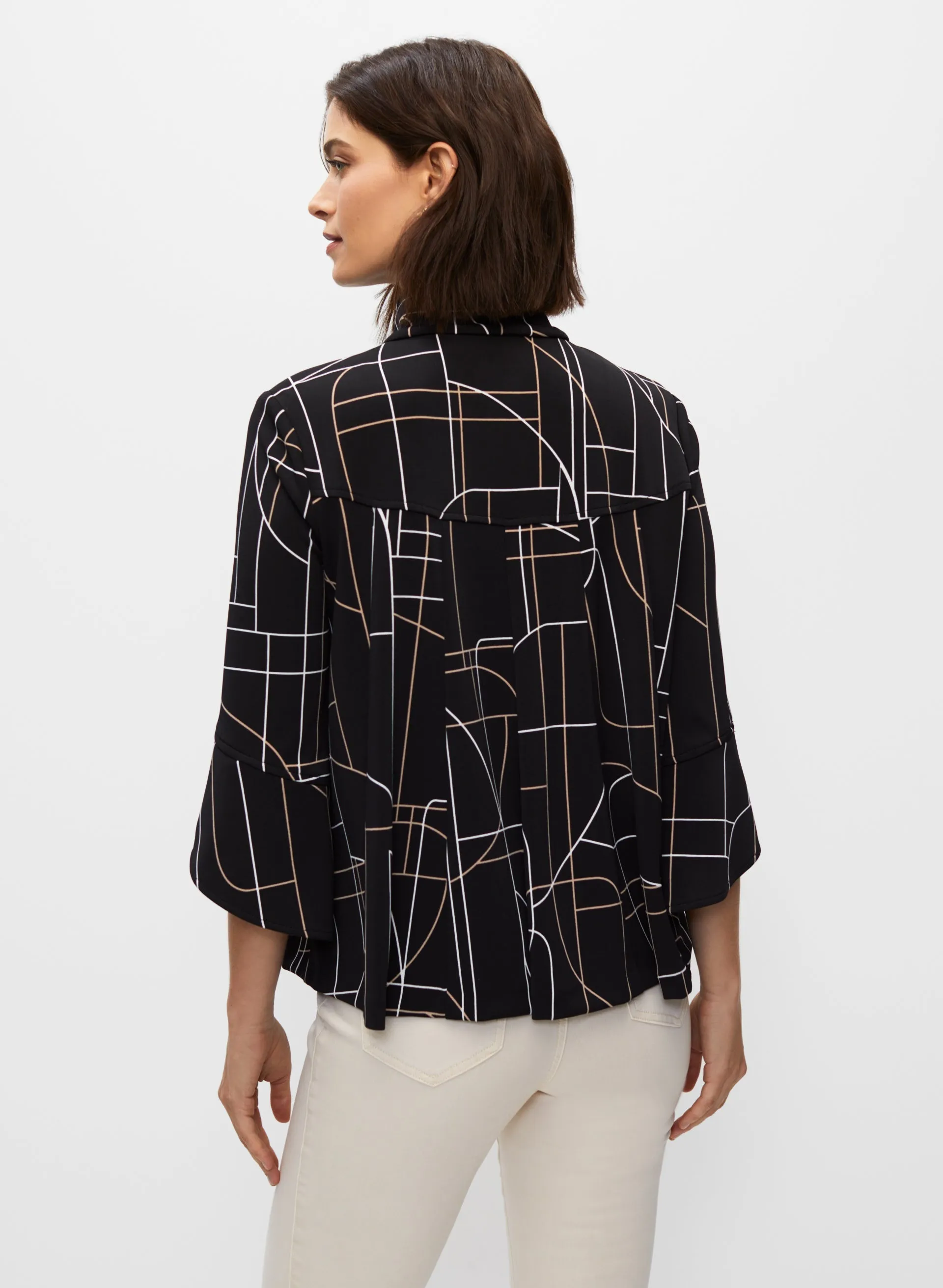 Joseph Ribkoff - Abstract Print Jacket sold by Melanie Lyne product image thumbnail 3