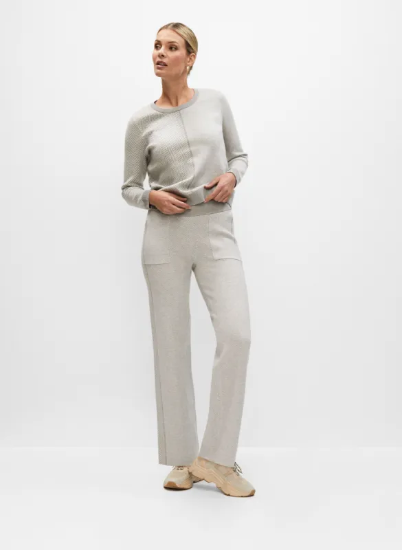Herringbone Pull-On Pants sold by Melanie Lyne