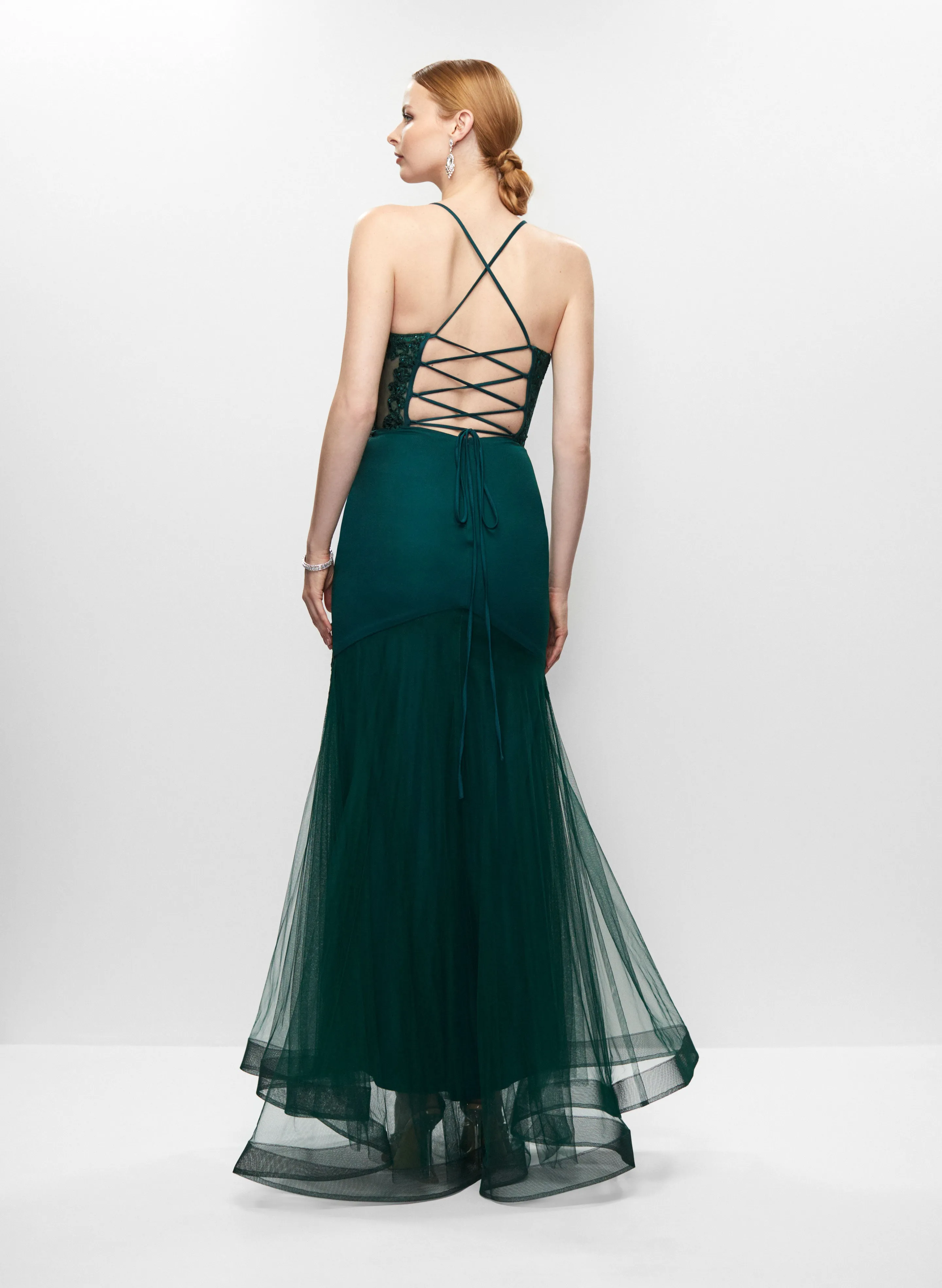 Embroidered Mesh Dress sold by Melanie Lyne product image thumbnail 5