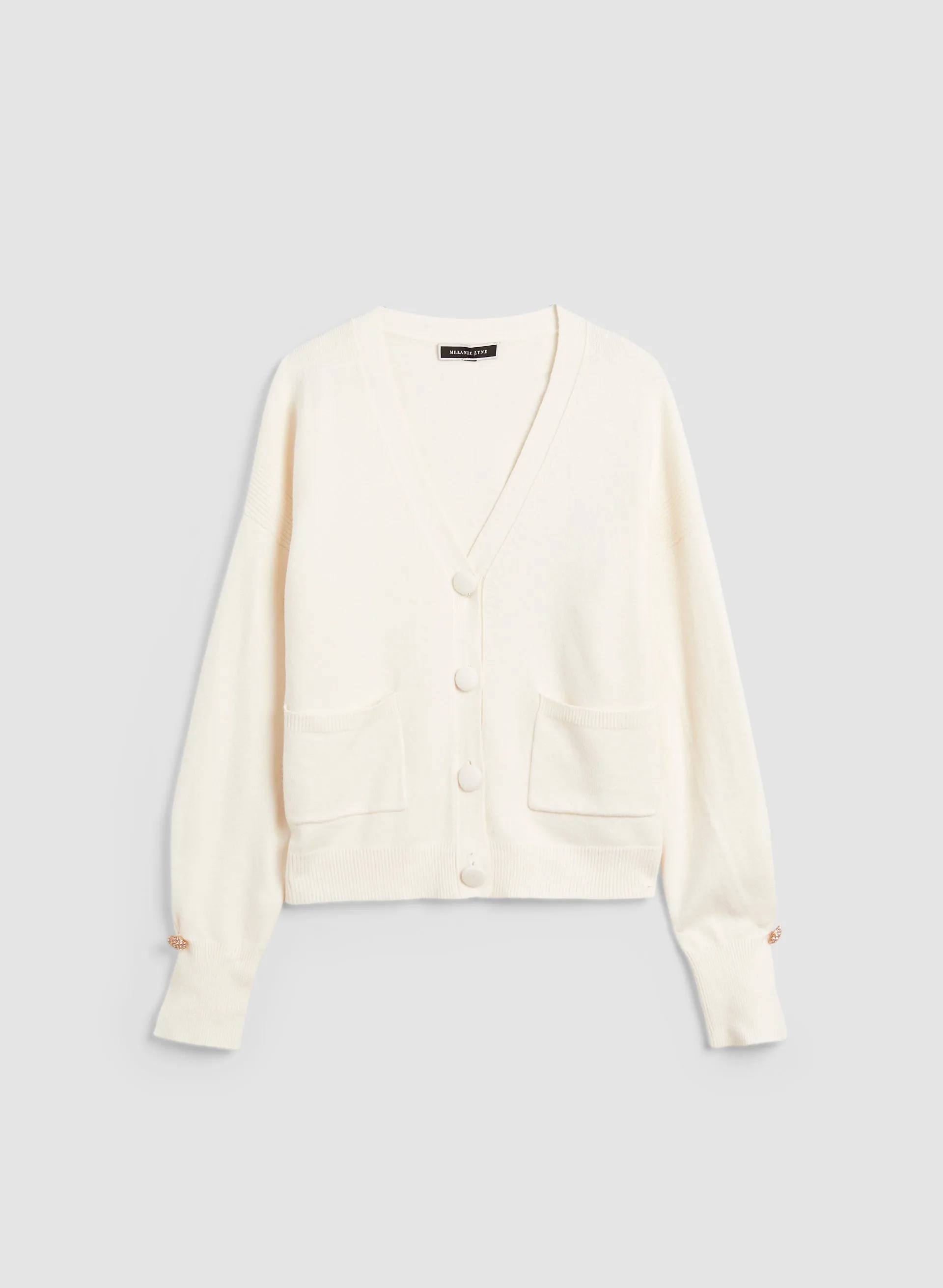 V-Neck Button Front Cardigan sold by Melanie Lyne product image thumbnail 5