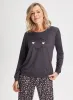Heart Print Two-Piece Pyjama Set sold by Melanie Lyne