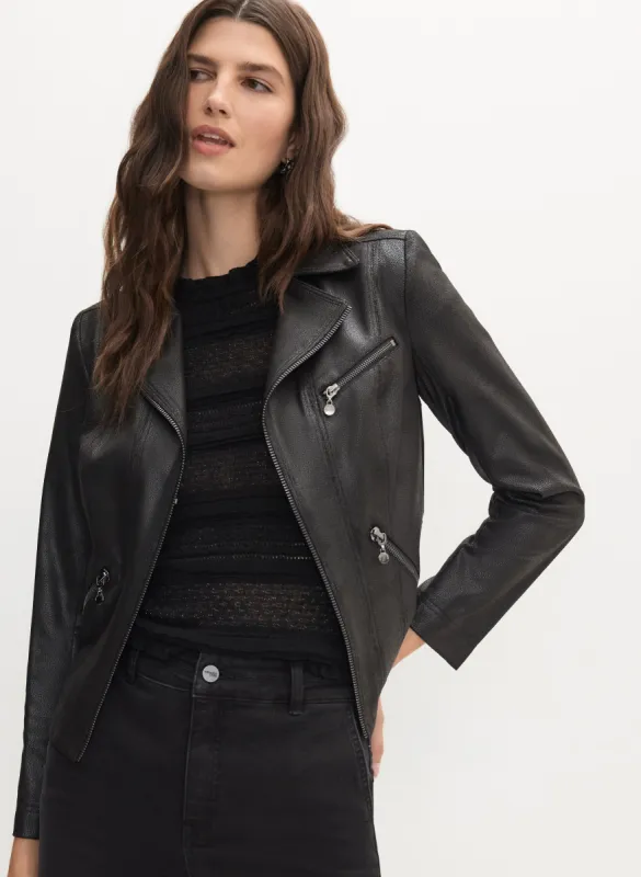Vex - Cropped Faux Suede Jacket sold by Melanie Lyne