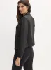 Vex - Cropped Faux Suede Jacket sold by Melanie Lyne