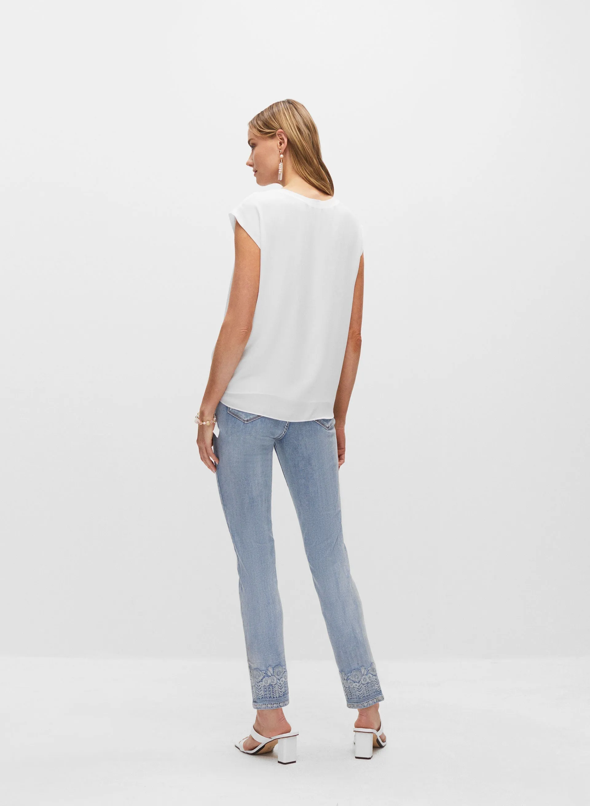 Essential Tie Detail Blouse sold by Melanie Lyne product image thumbnail 4