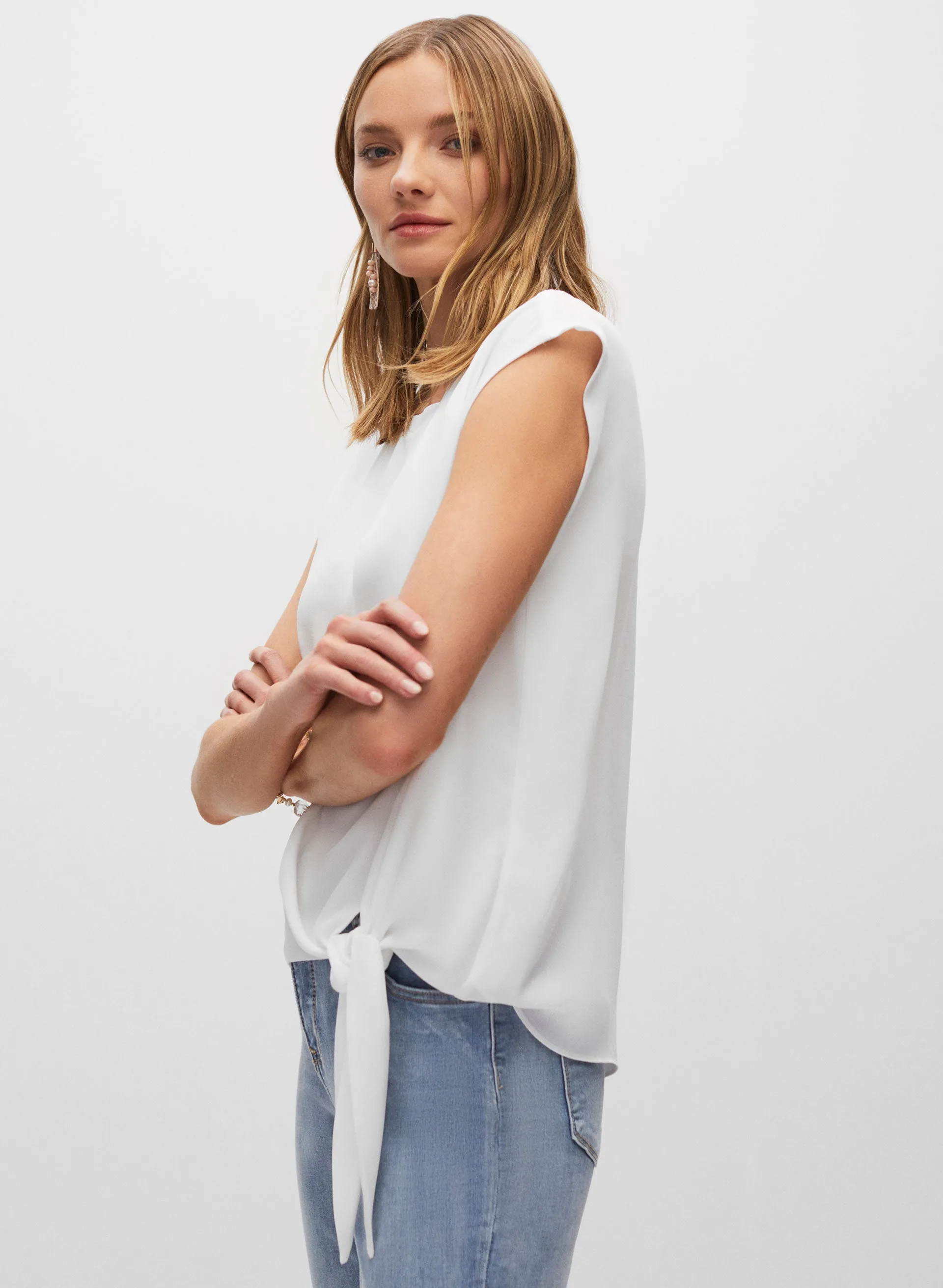 Essential Tie Detail Blouse sold by Melanie Lyne