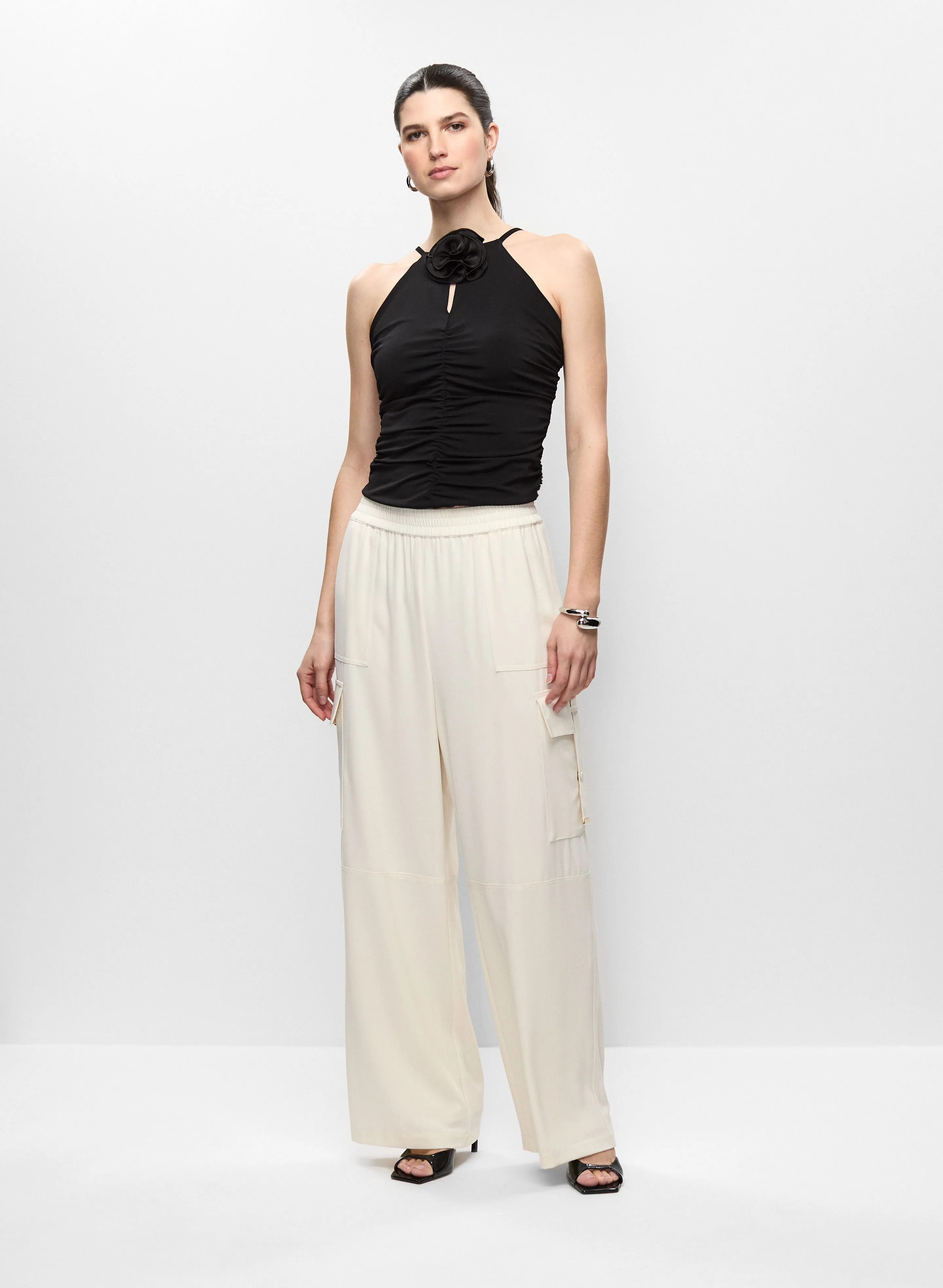 Rosette Halter Top & Pull-On Cargo Pants sold by Melanie Lyne