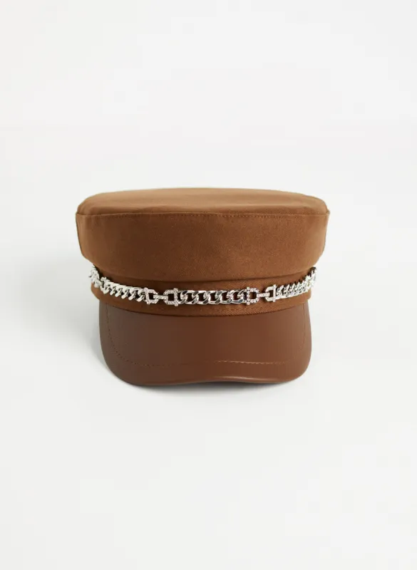 Chain Trim Detail Hat sold by Melanie Lyne
