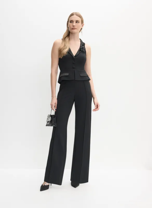 Adrianna Papell - Tuxedo Vest Jumpsuit sold by Melanie Lyne