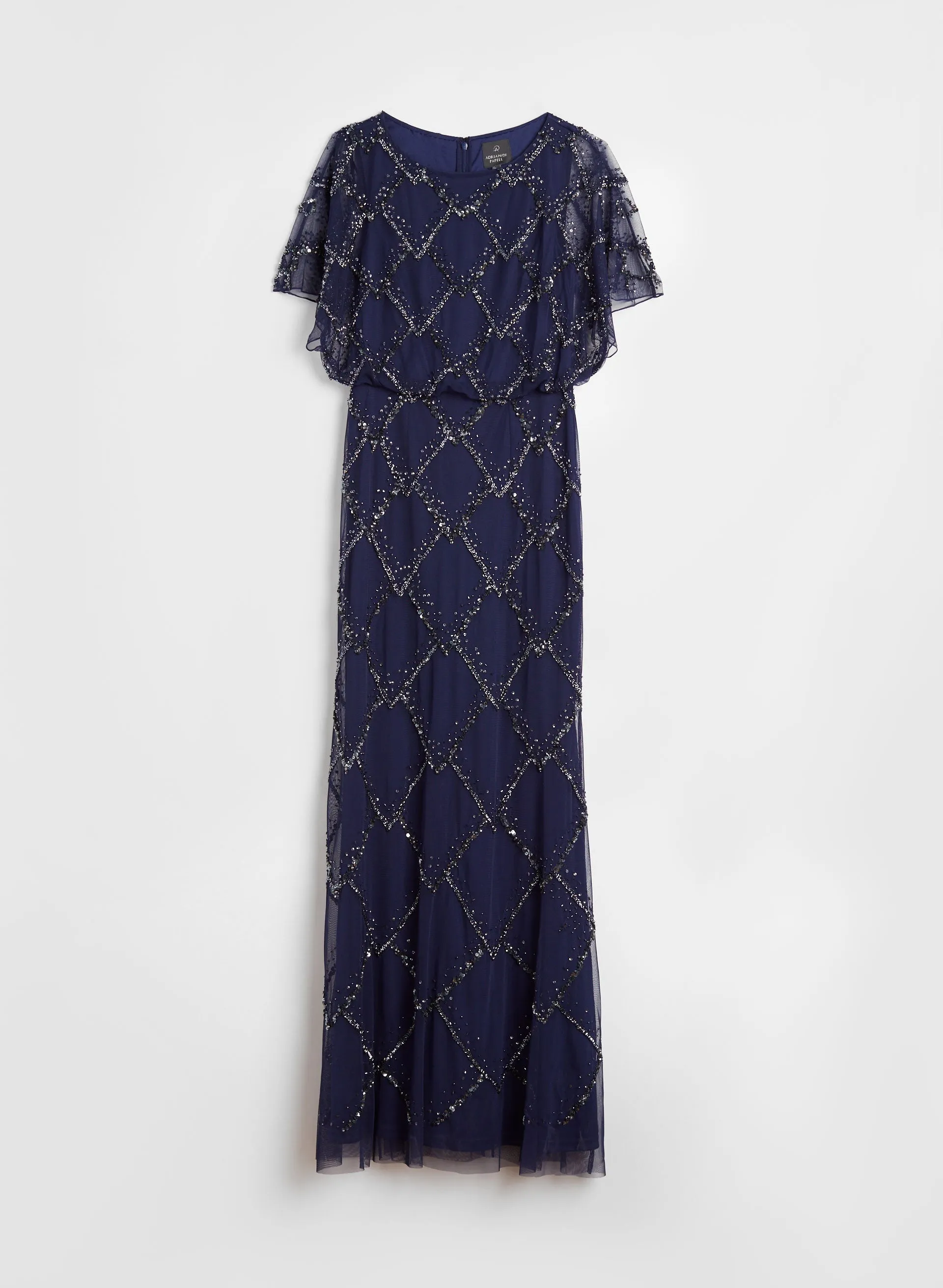 Adrianna Papell - Beaded Mesh Gown sold by Melanie Lyne product image thumbnail 4