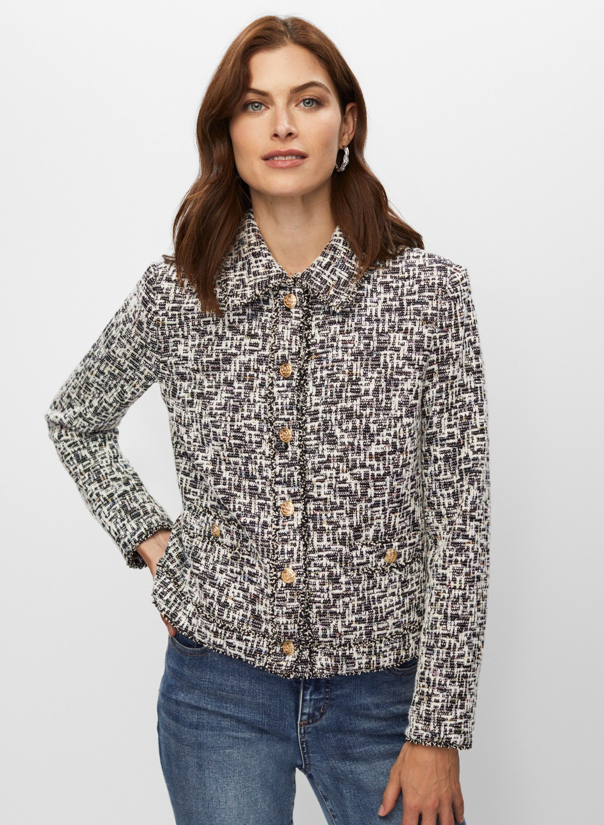 Bouclé Shirt Collar Jacket sold by Melanie Lyne product image thumbnail 5