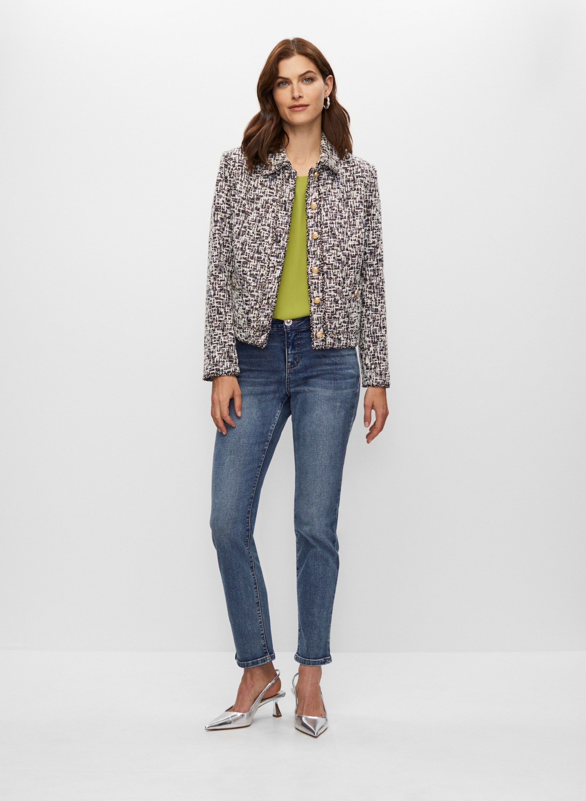 Bouclé Shirt Collar Jacket sold by Melanie Lyne product image thumbnail 4