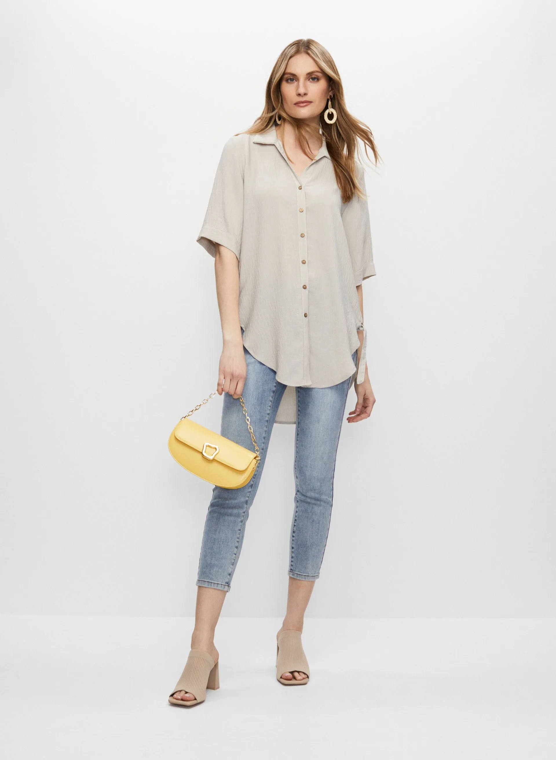 Tie Detail Button Front Top sold by Melanie Lyne product image thumbnail 3