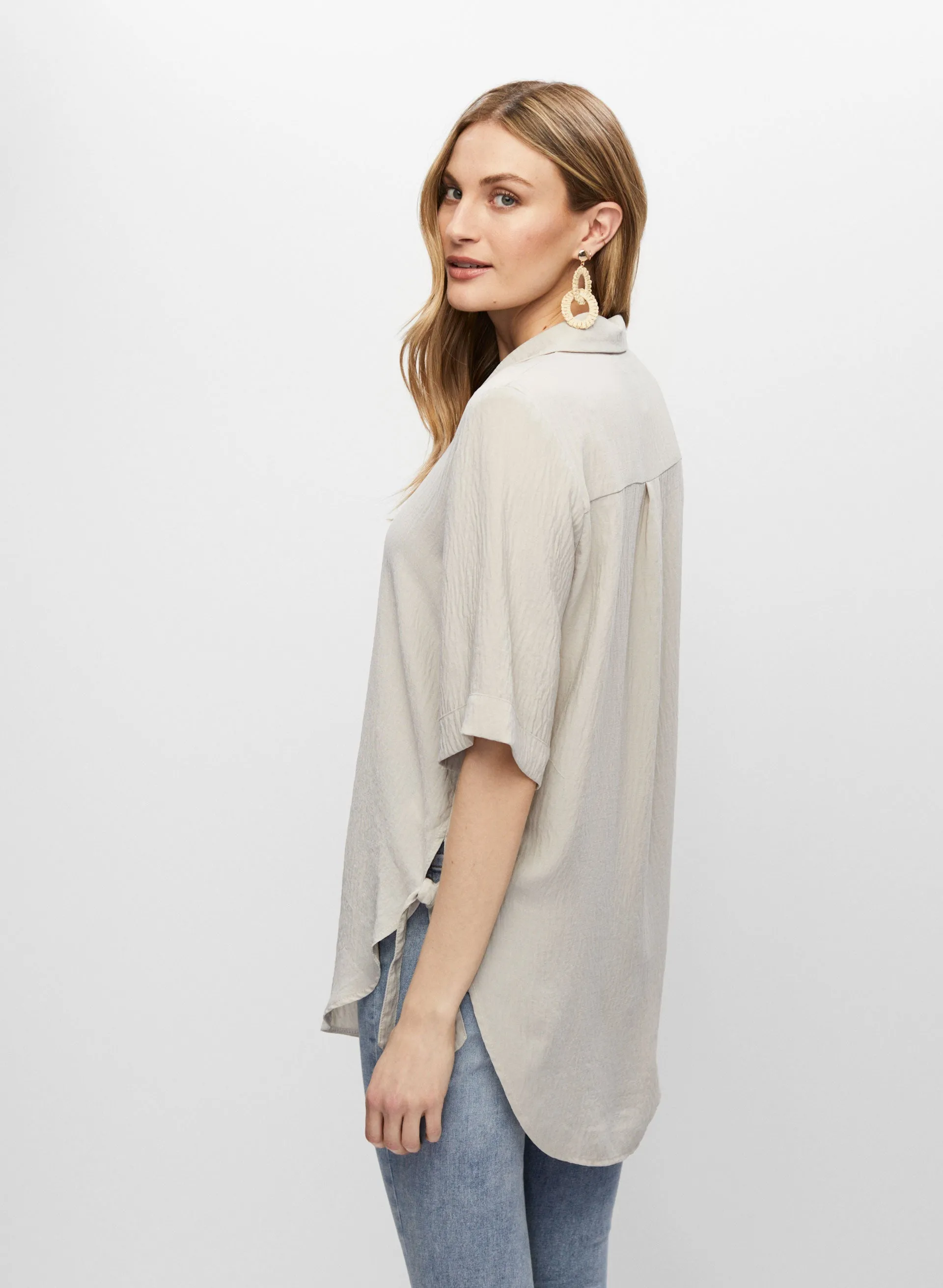 Tie Detail Button Front Top sold by Melanie Lyne product image thumbnail 4