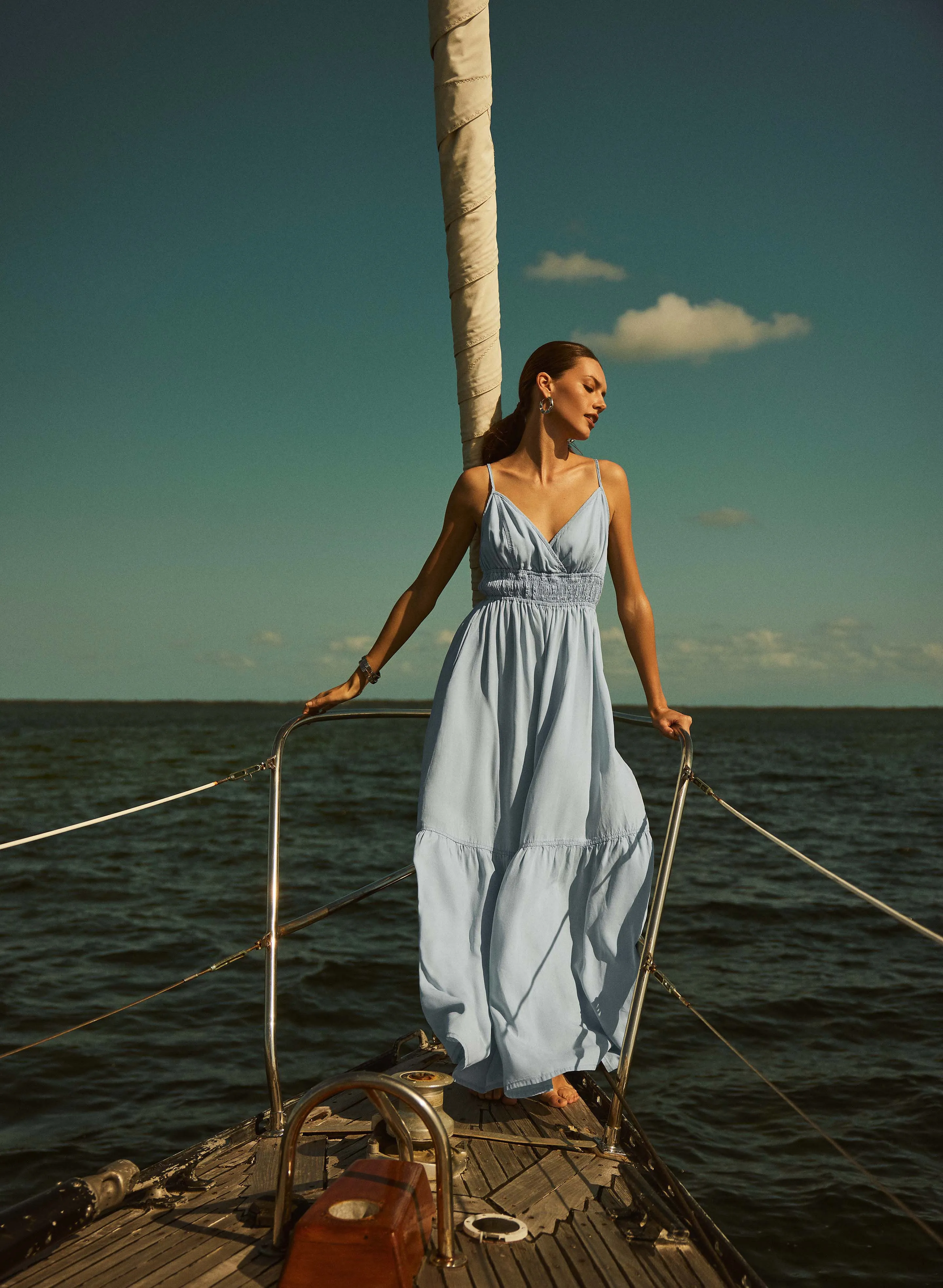 Tiered Tencel Maxi Dress sold by Melanie Lyne product image thumbnail 2