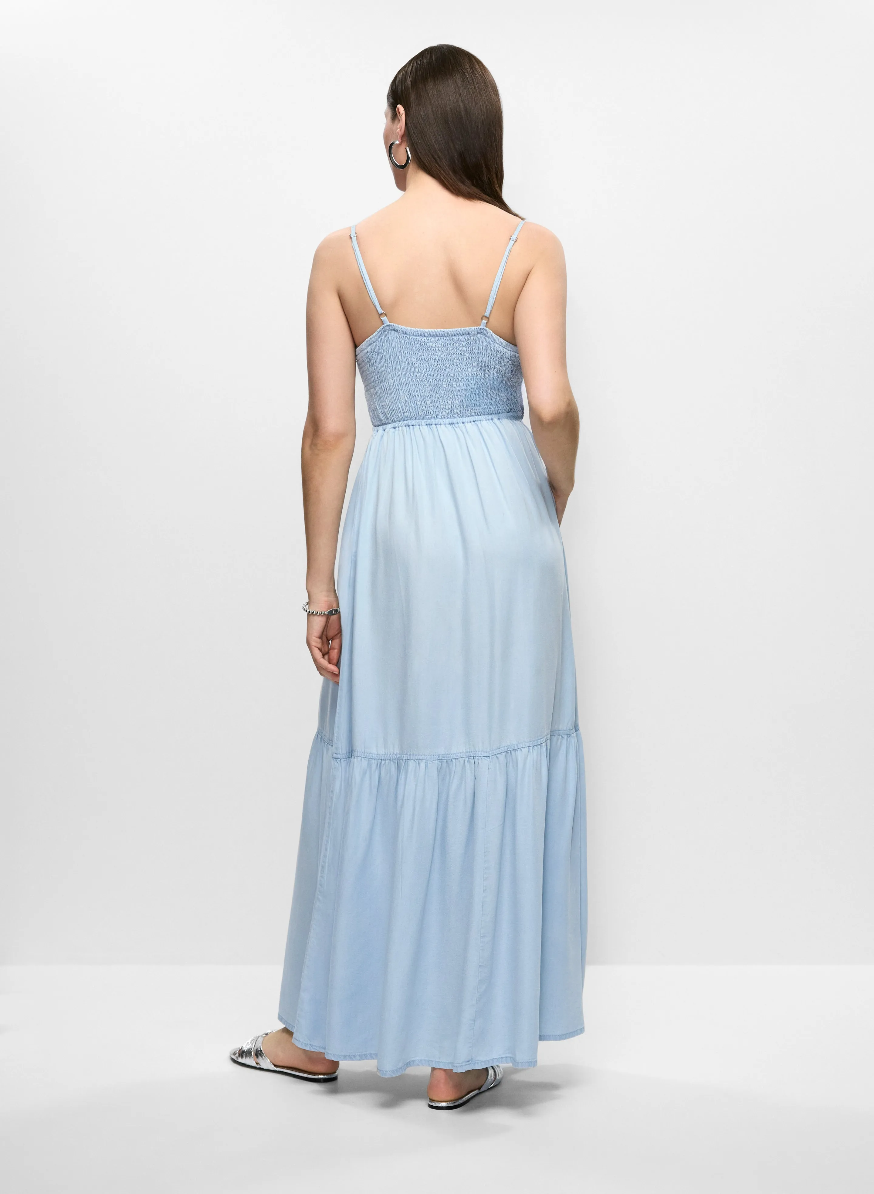 Tiered Tencel Maxi Dress sold by Melanie Lyne product image thumbnail 5