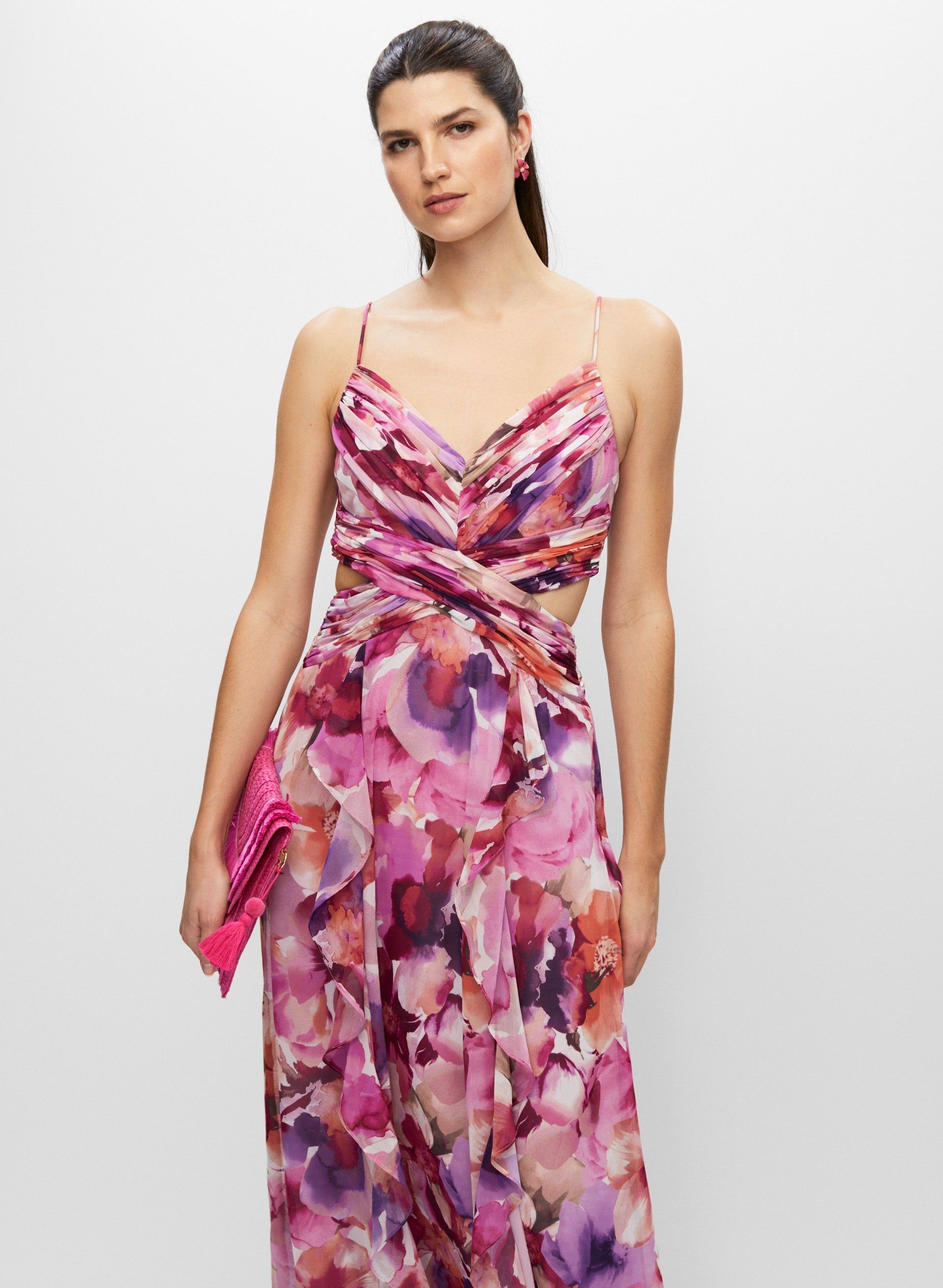 BA Nites - Floral Print Cutout Dress sold by Melanie Lyne product image thumbnail 5