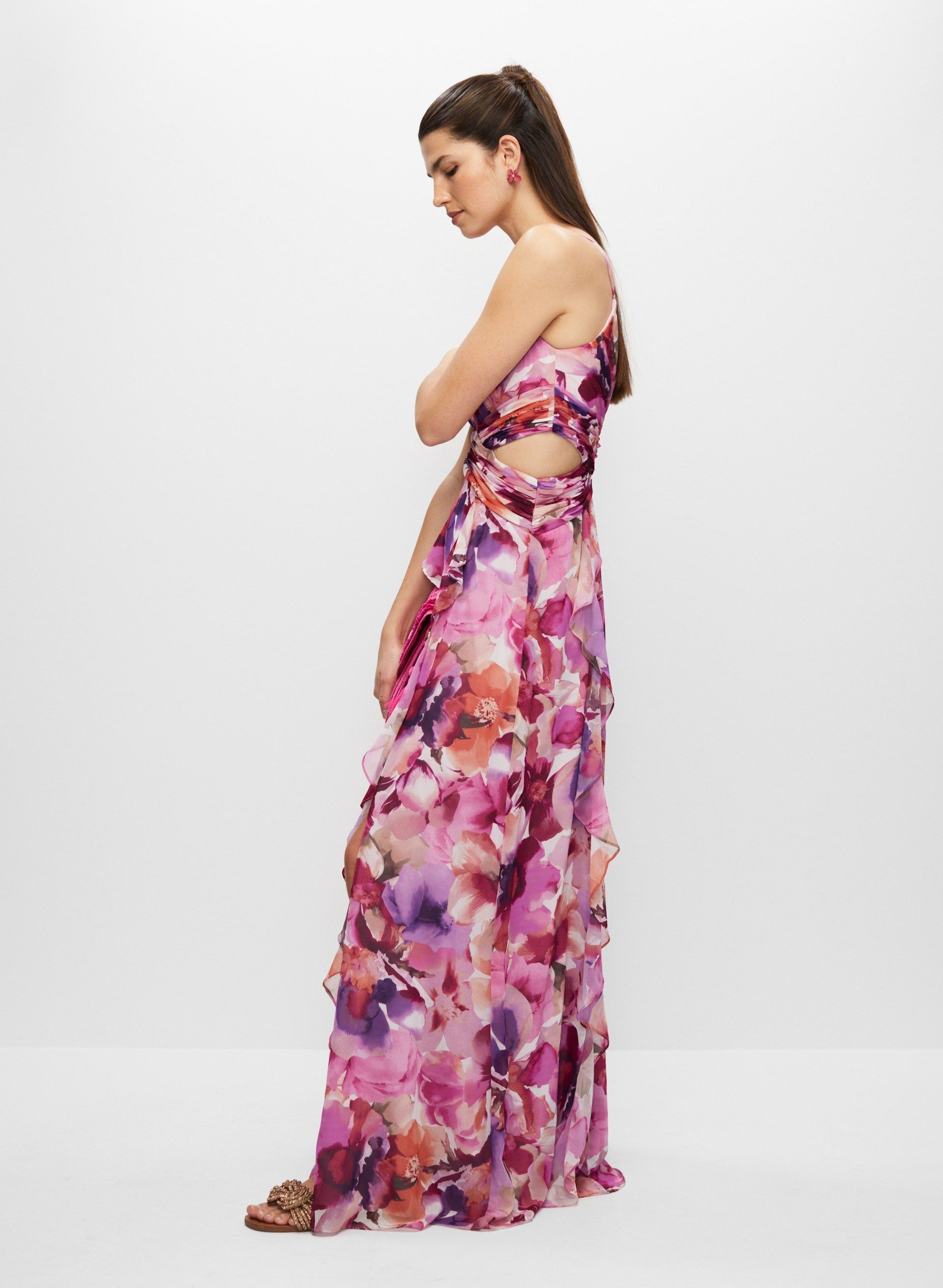 BA Nites - Floral Print Cutout Dress sold by Melanie Lyne product image thumbnail 3