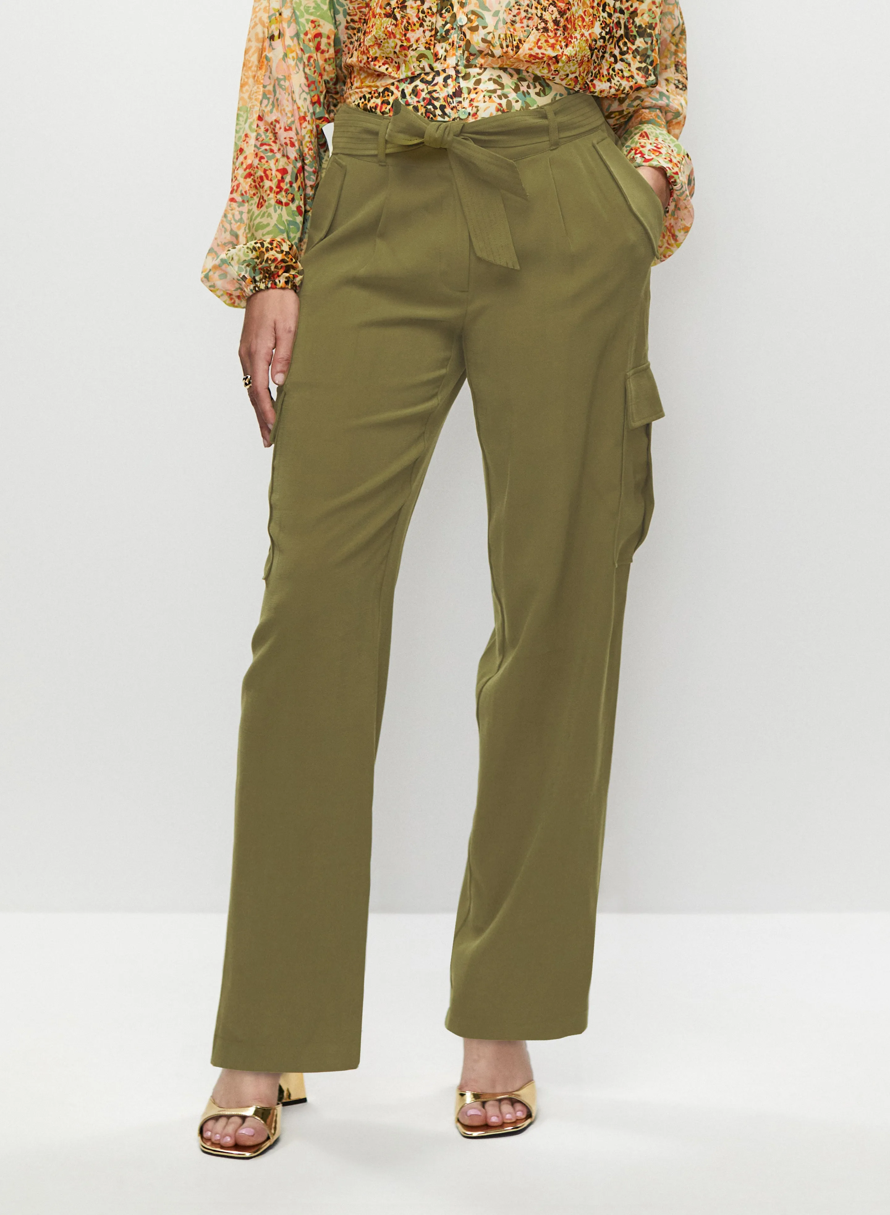 Tie Waist Cargo Pants sold by Melanie Lyne
